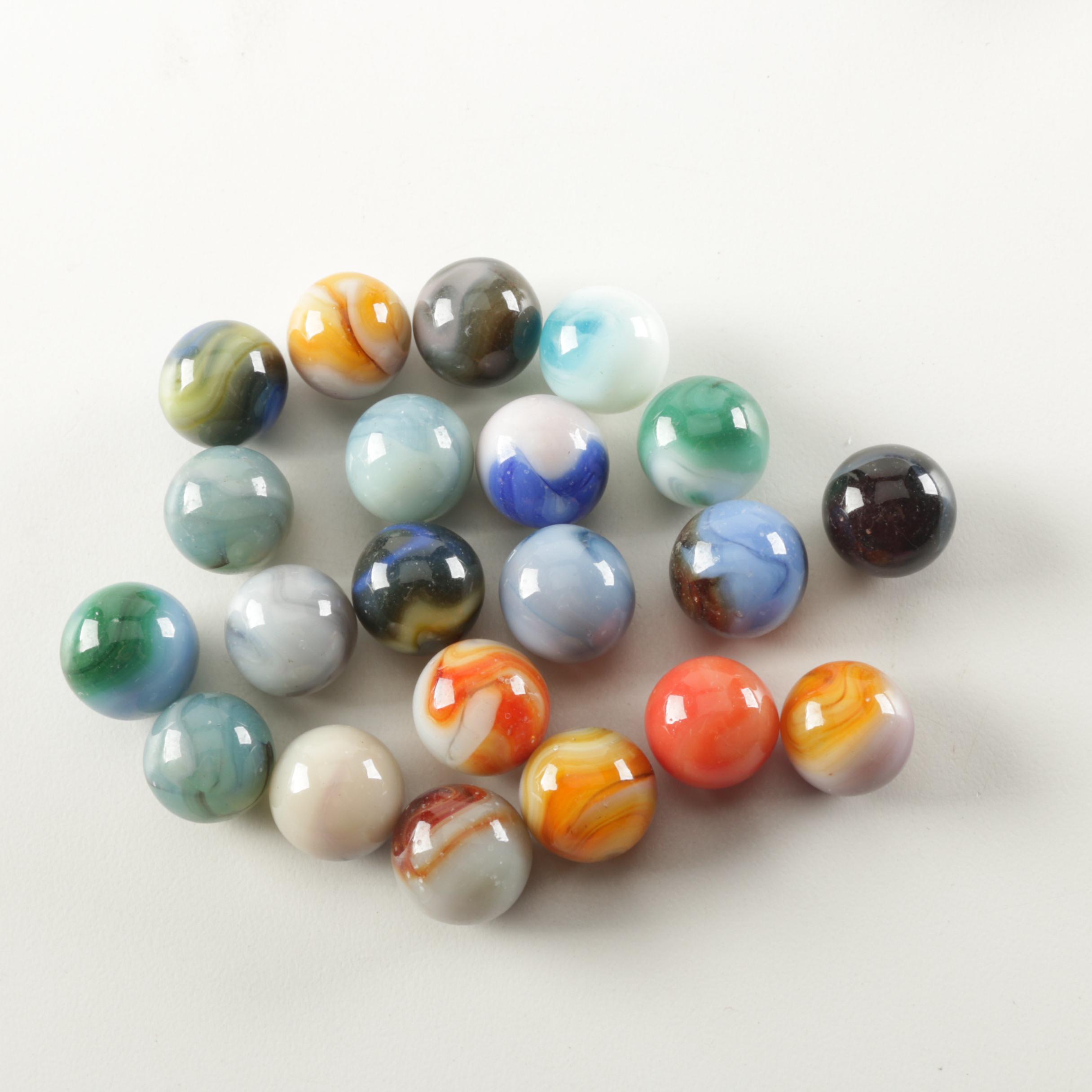 Vintage Handblown Glass Marble Collection
