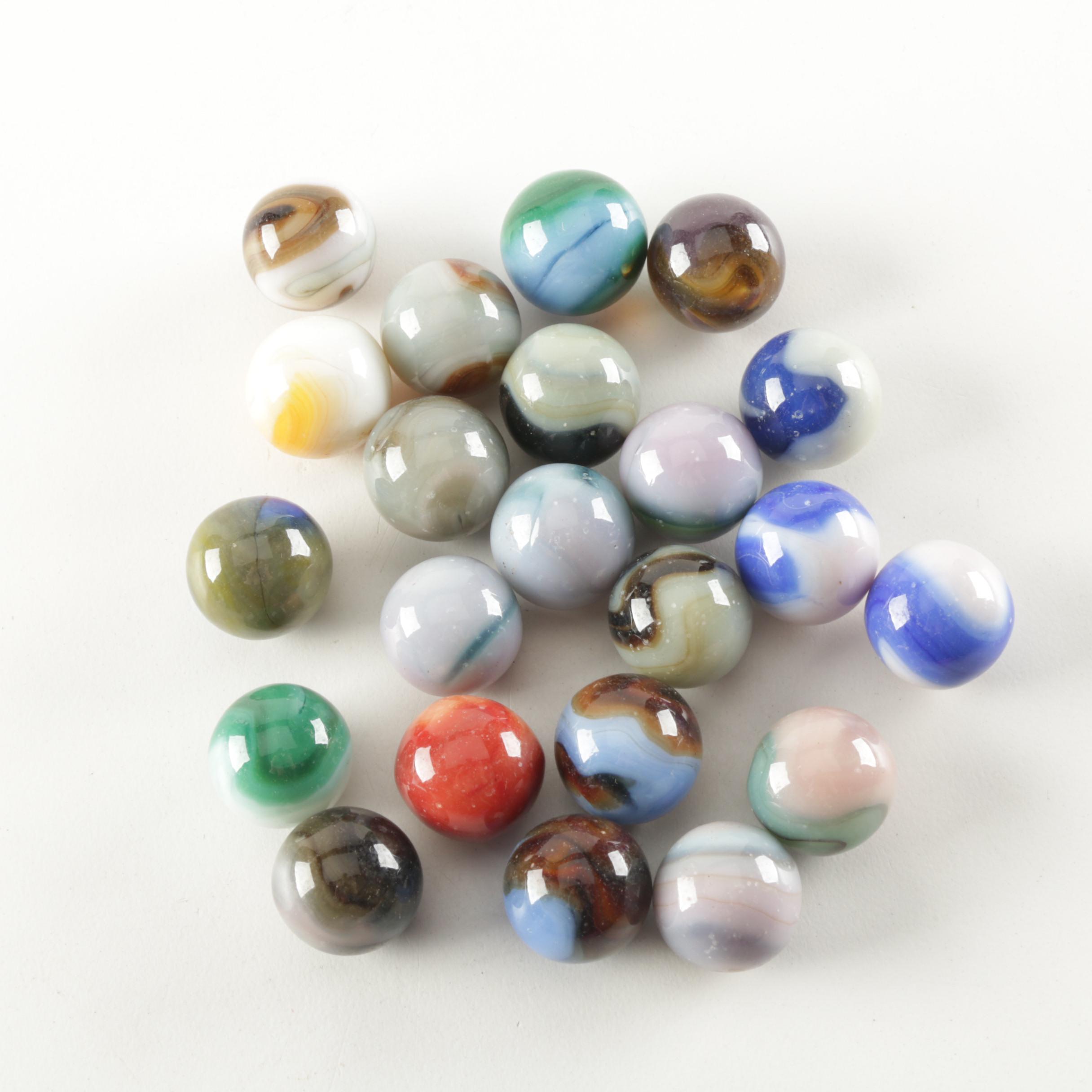 Vintage Handblown Glass Marble Collection
