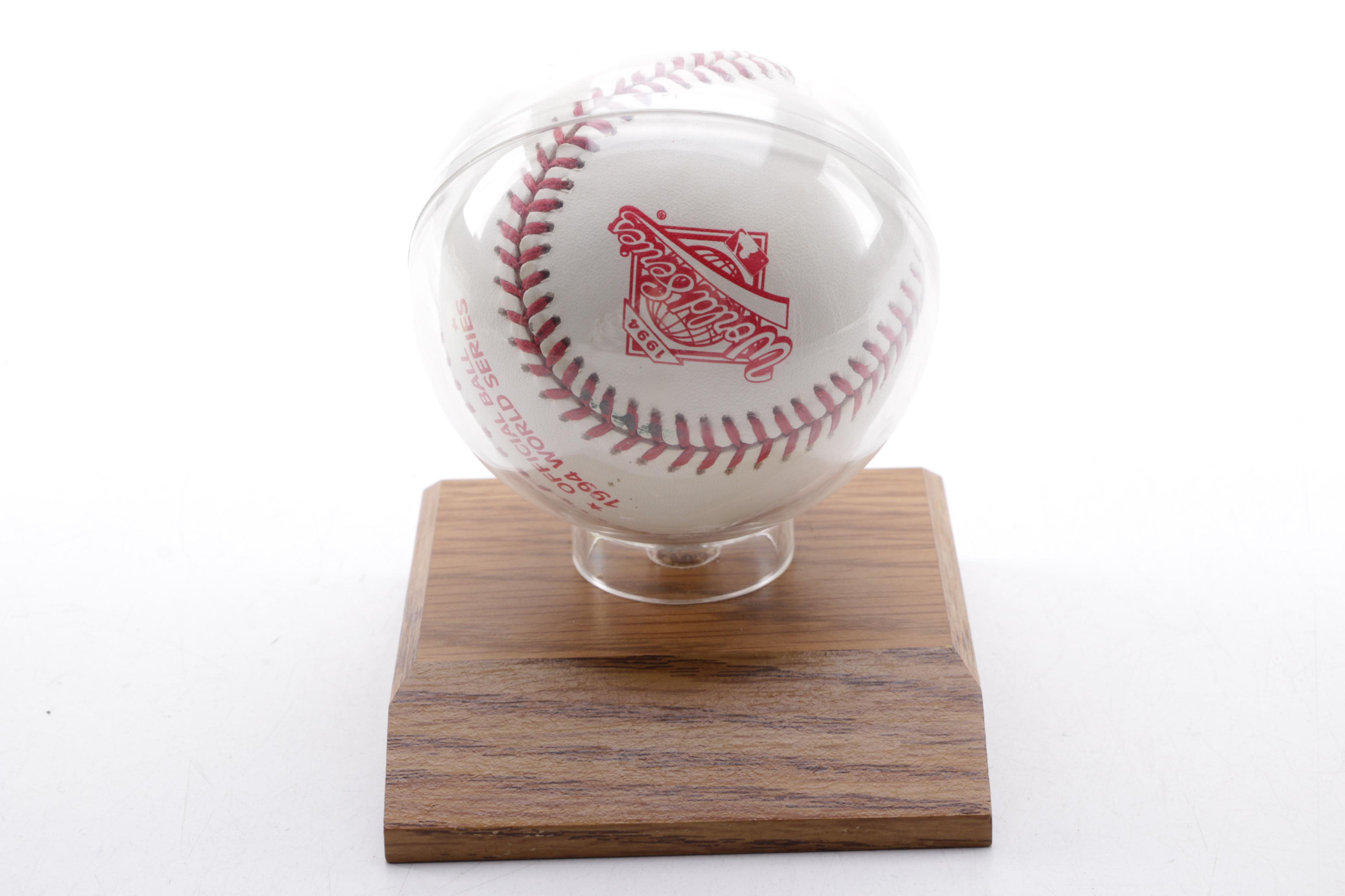 Bob Feller Autographed Baseball