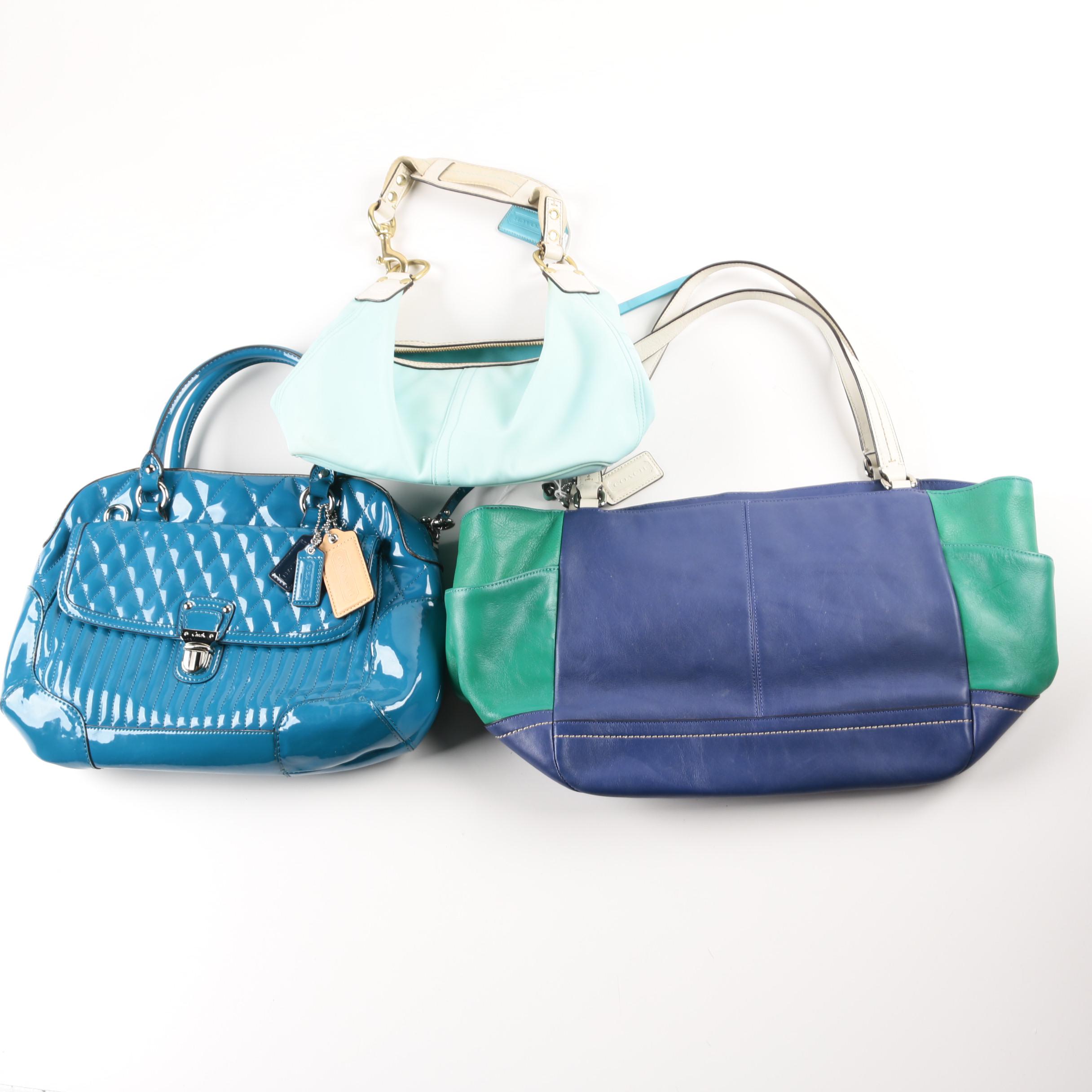 Assortment of Coach Handbags