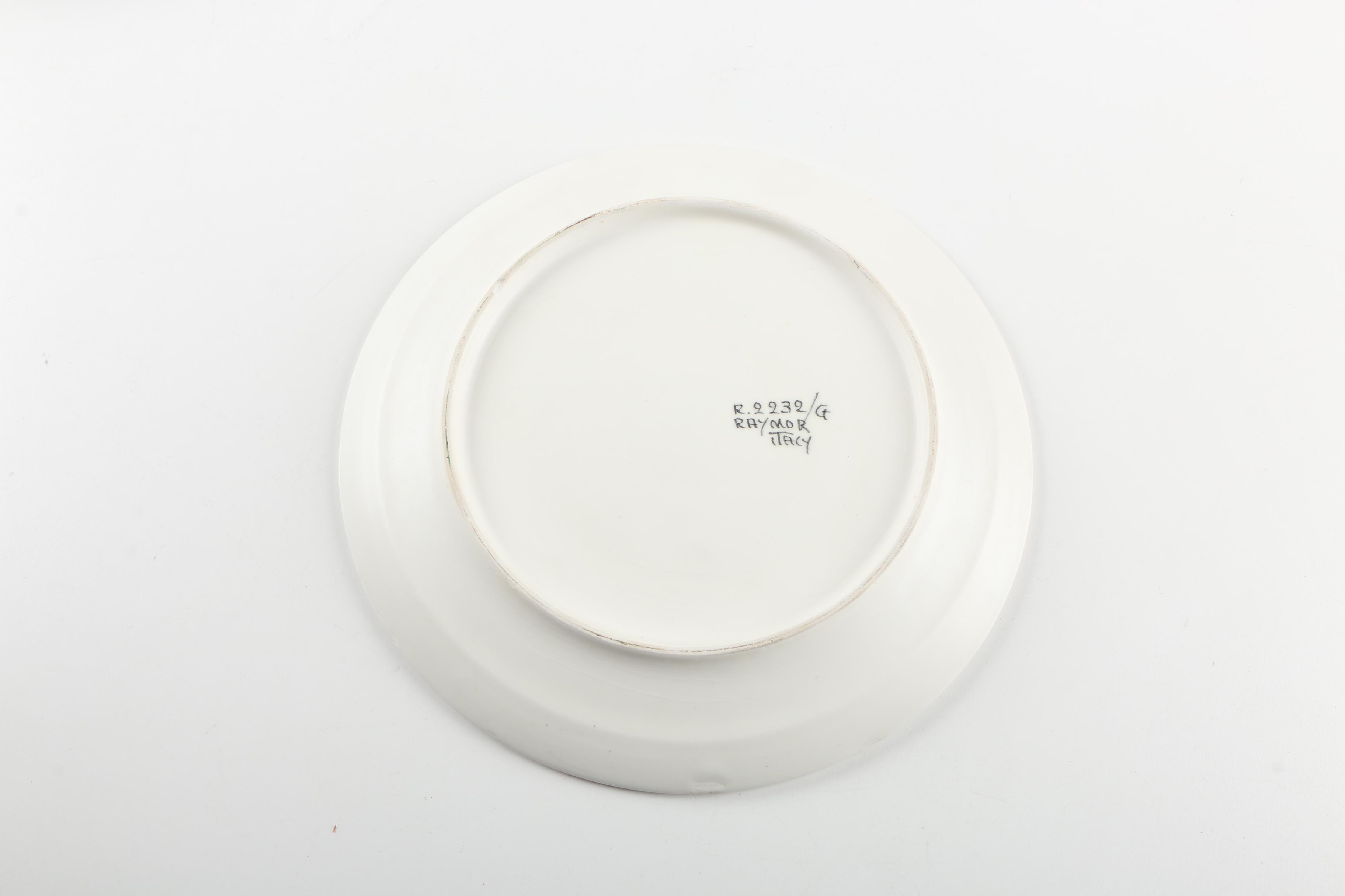 Portuguese and Italian Ceramic Tableware Including Raymor