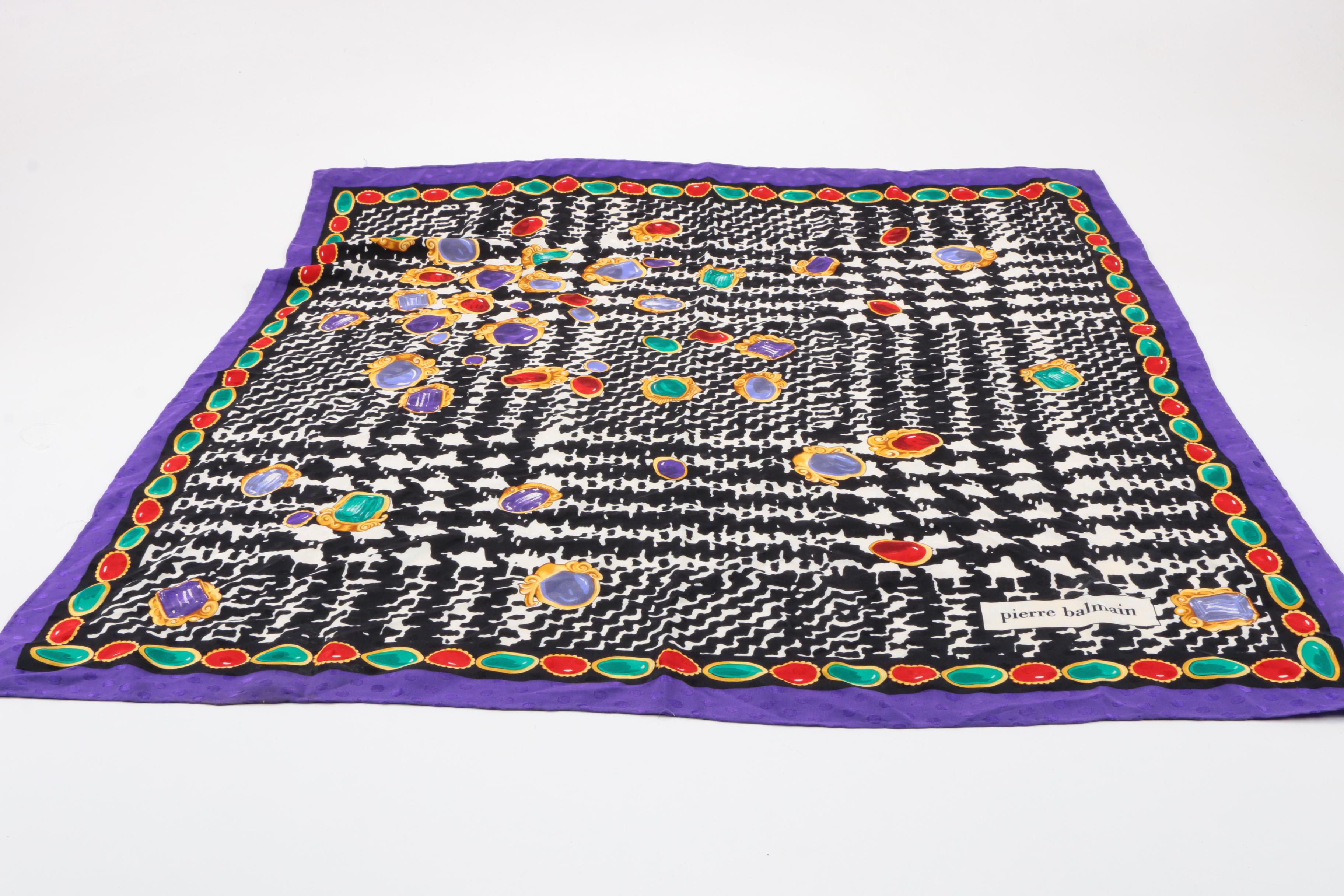 Designer Scarves Including Françoise Guerin and Pierre Balmain