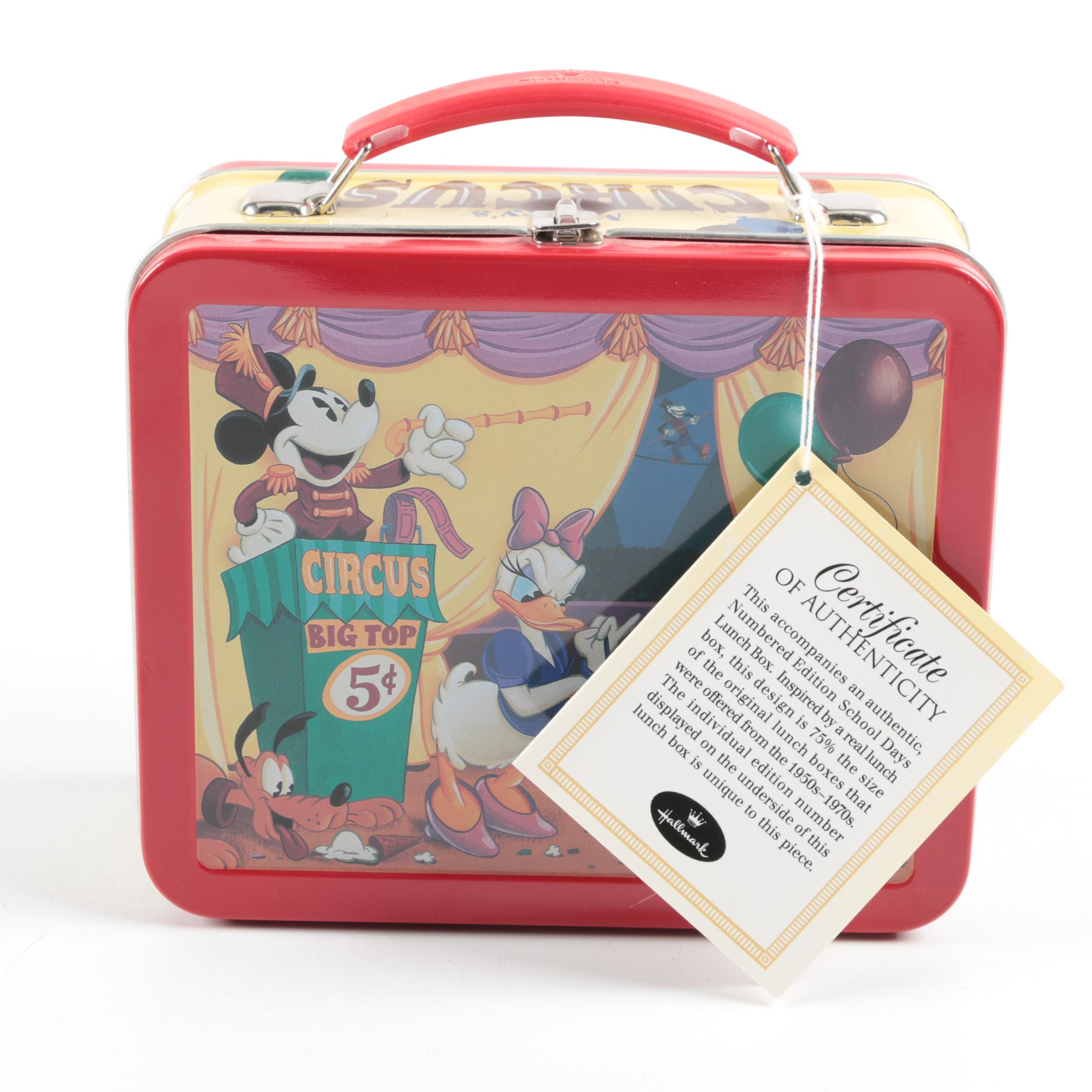 Hallmark Mickey Mouse Figurines and Limited Edition Lunch Box