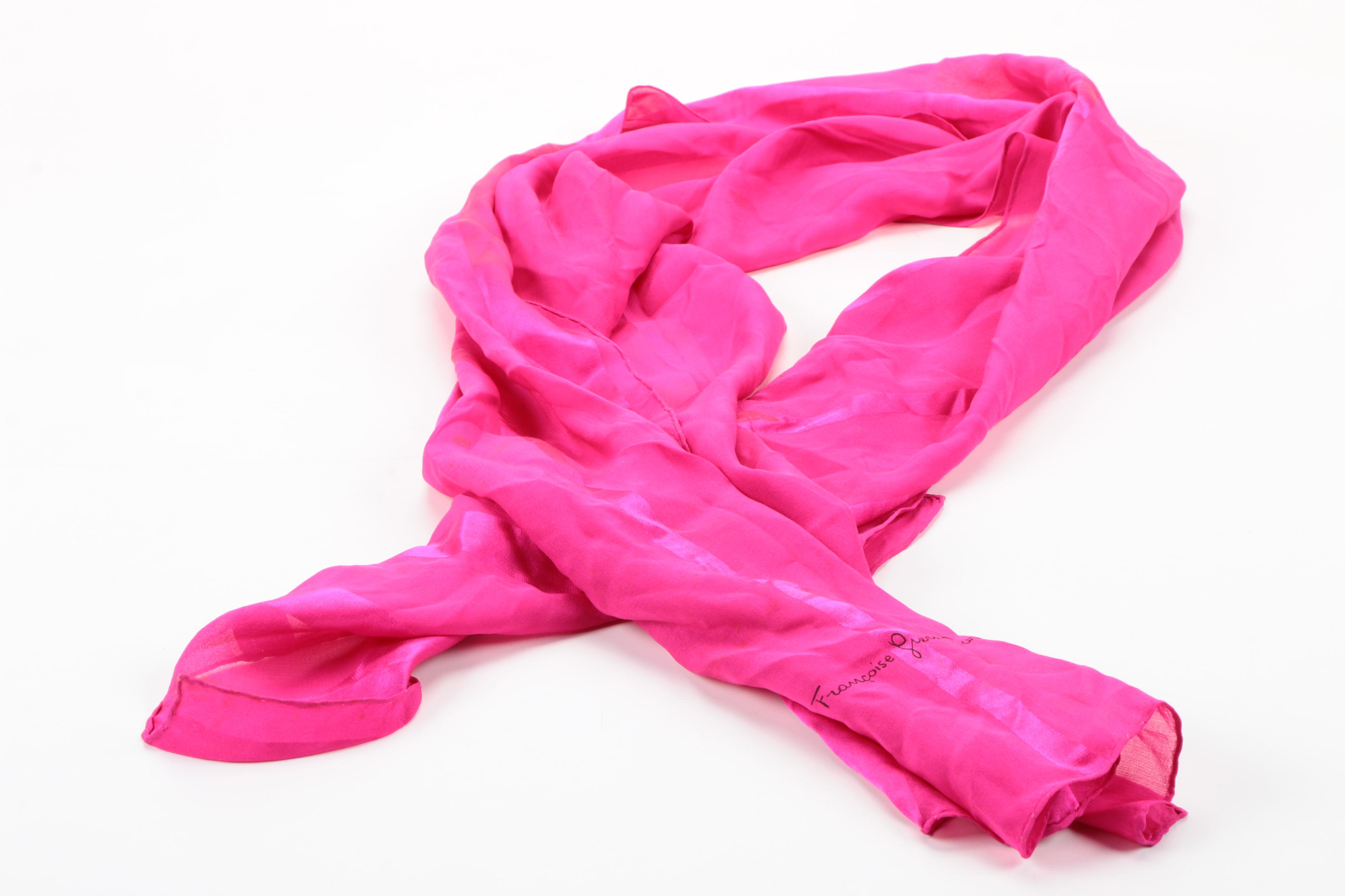 Designer Scarves Including Françoise Guerin and Pierre Balmain