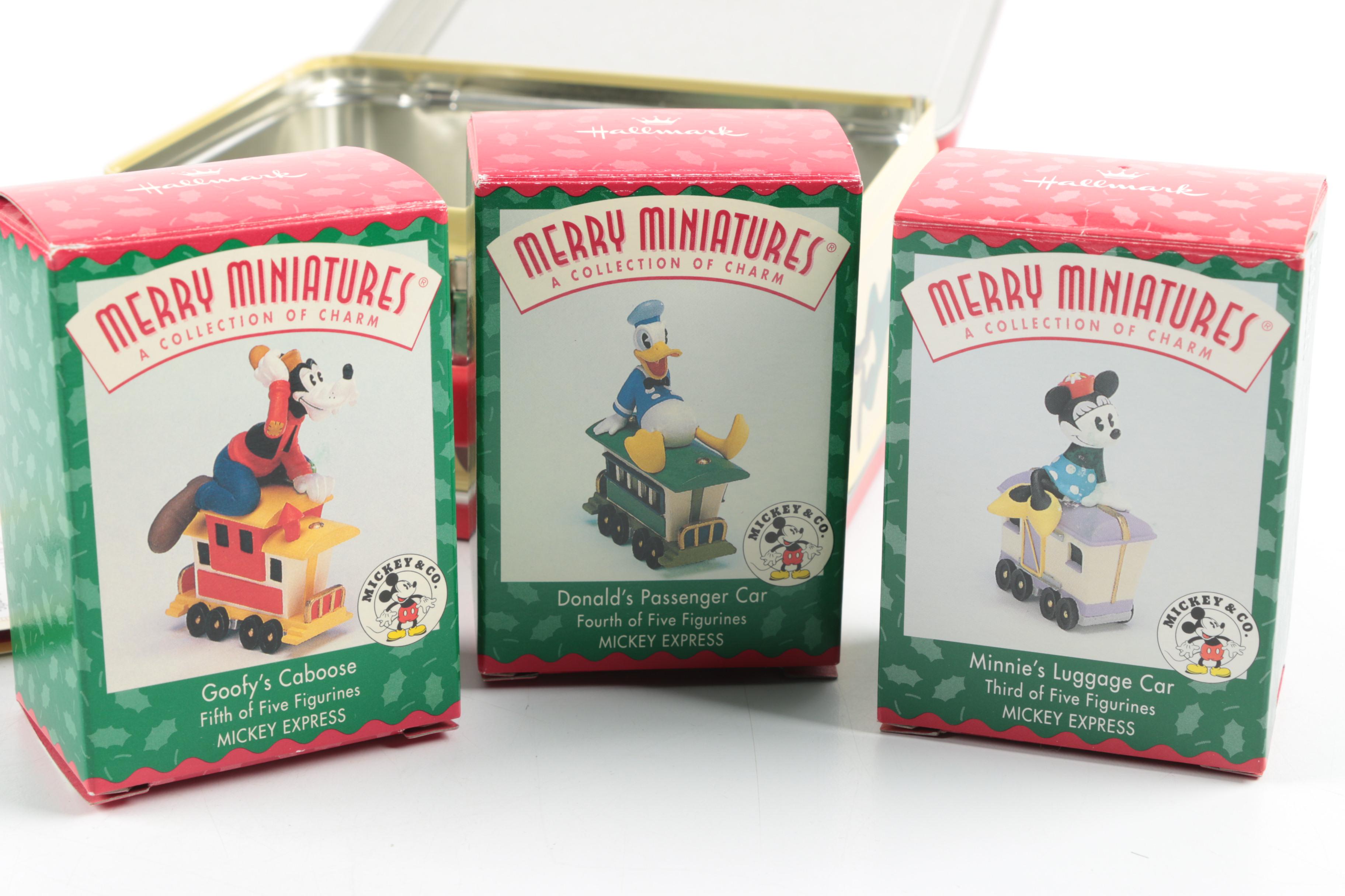 Hallmark Mickey Mouse Figurines and Limited Edition Lunch Box
