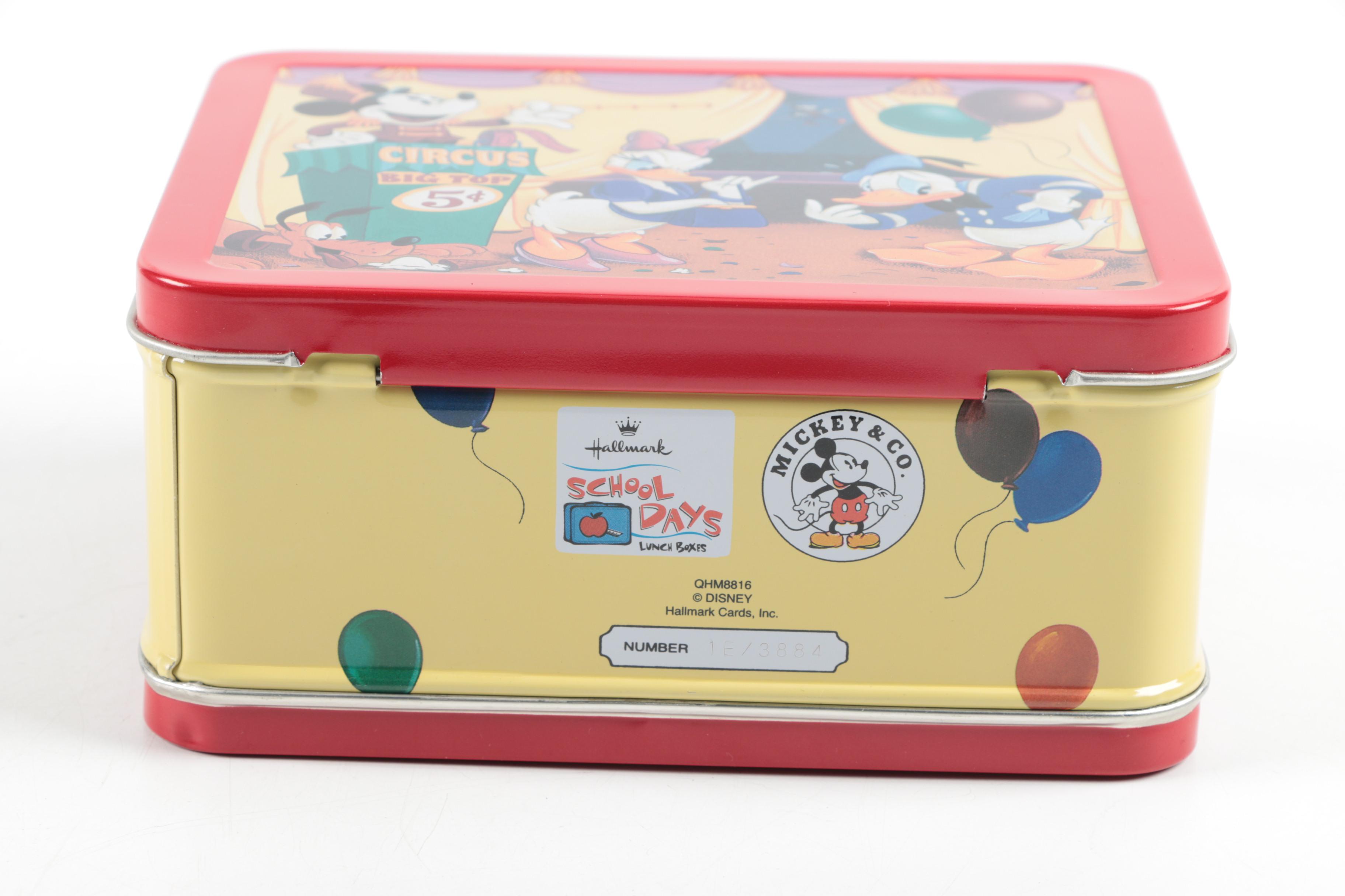 Hallmark Mickey Mouse Figurines and Limited Edition Lunch Box