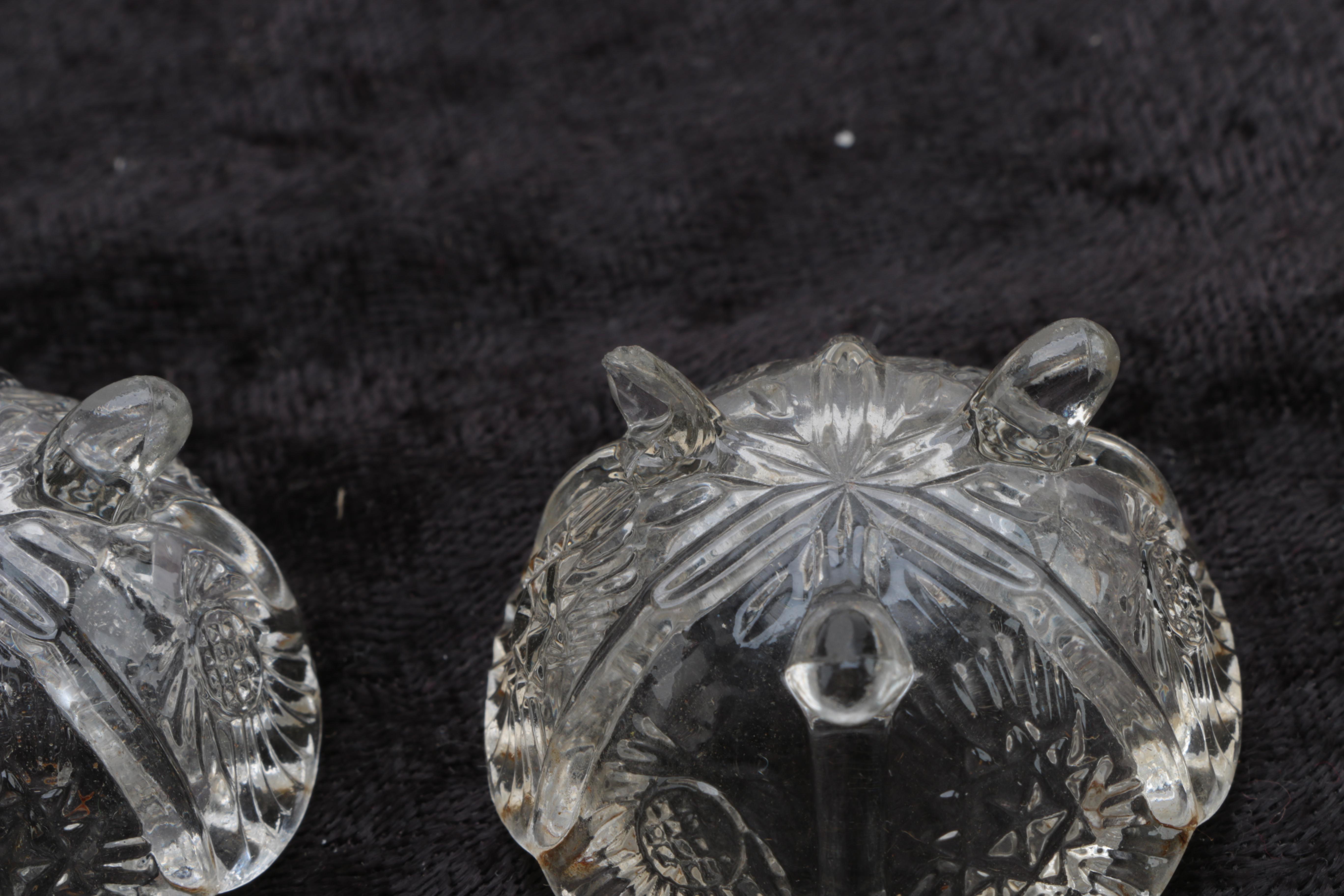 Vintage Ash Receivers and Small Glass Bowls