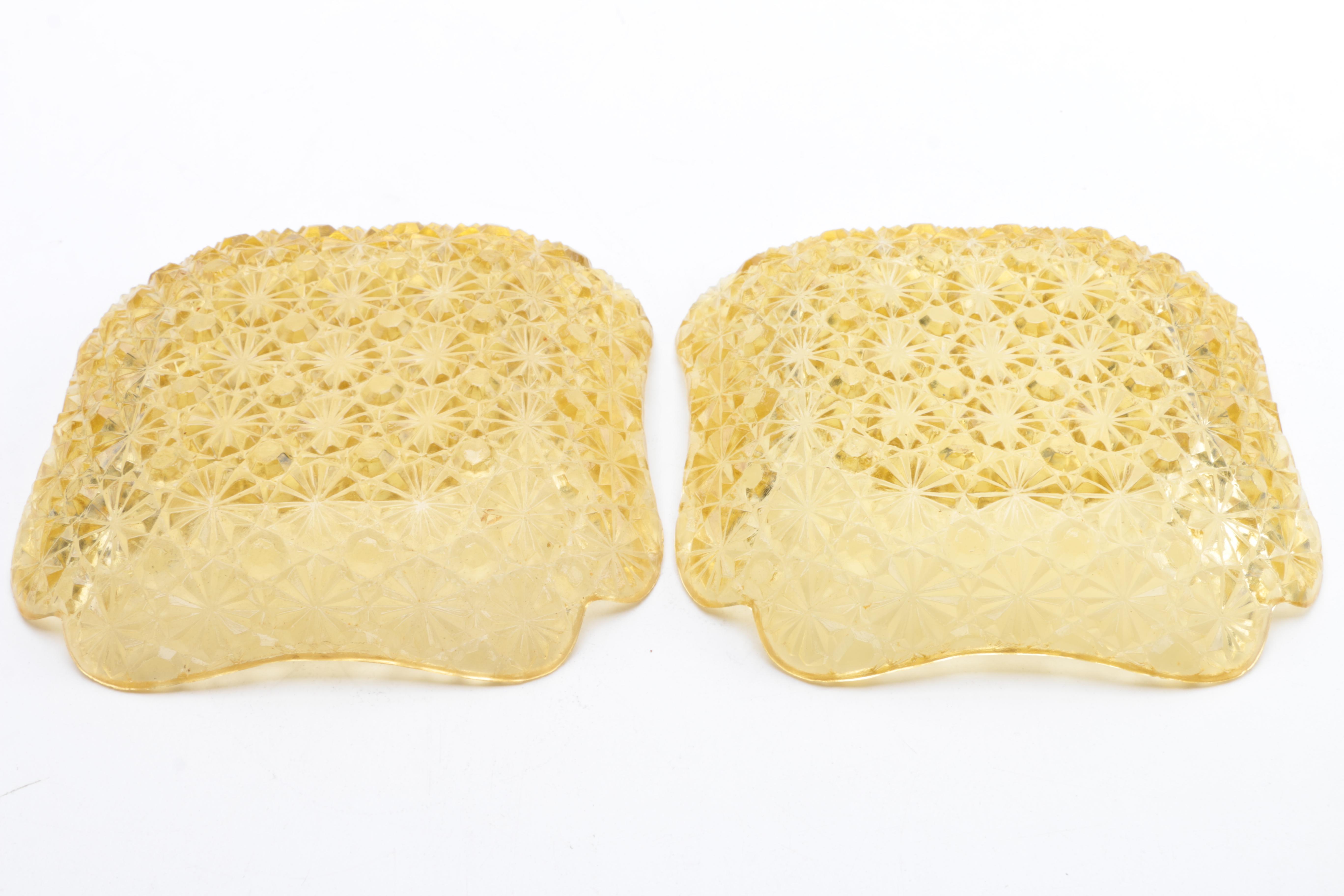 Vintage Ash Receivers and Small Glass Bowls