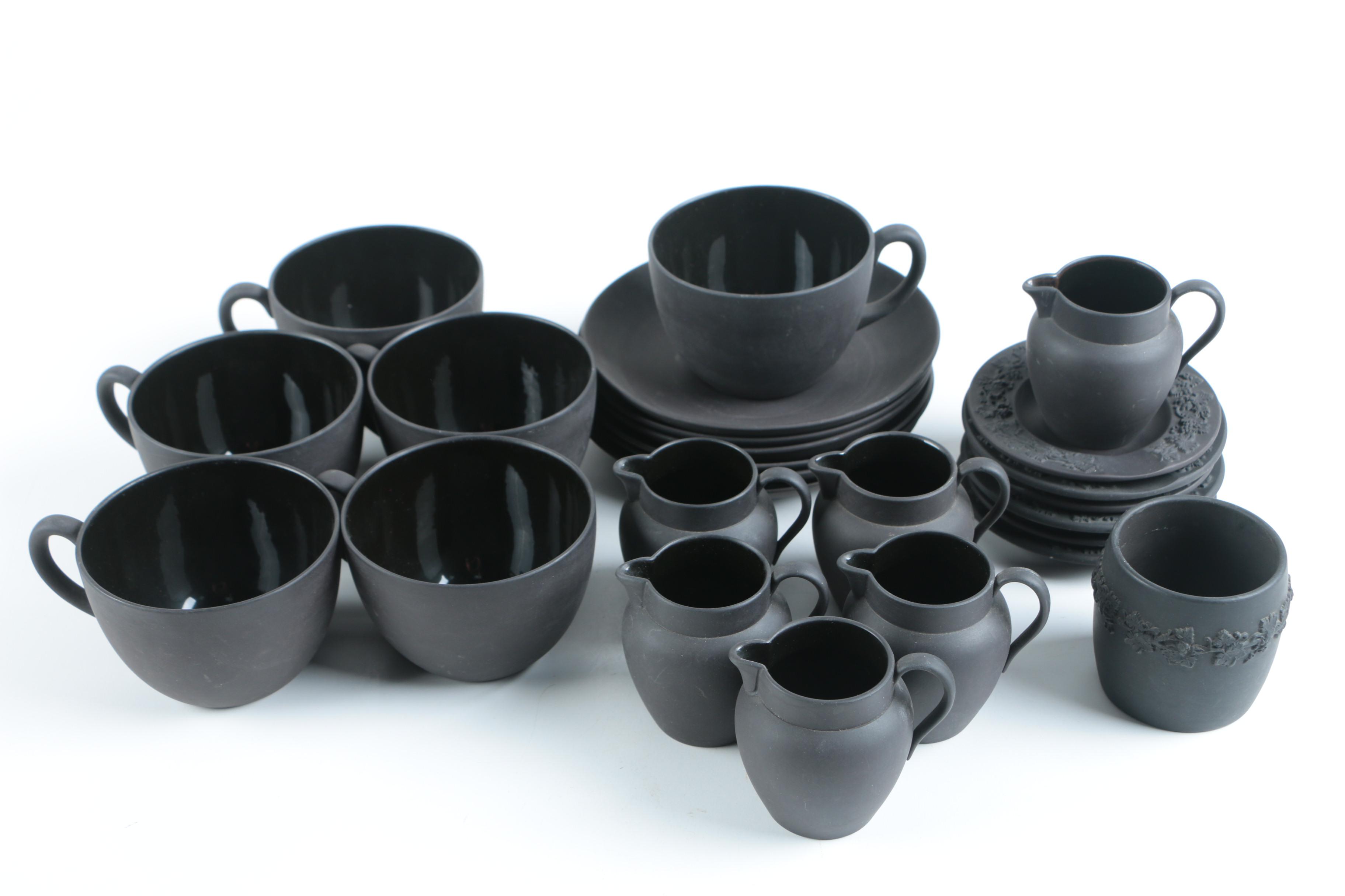 Wedgwood "Basalt Black" Tableware