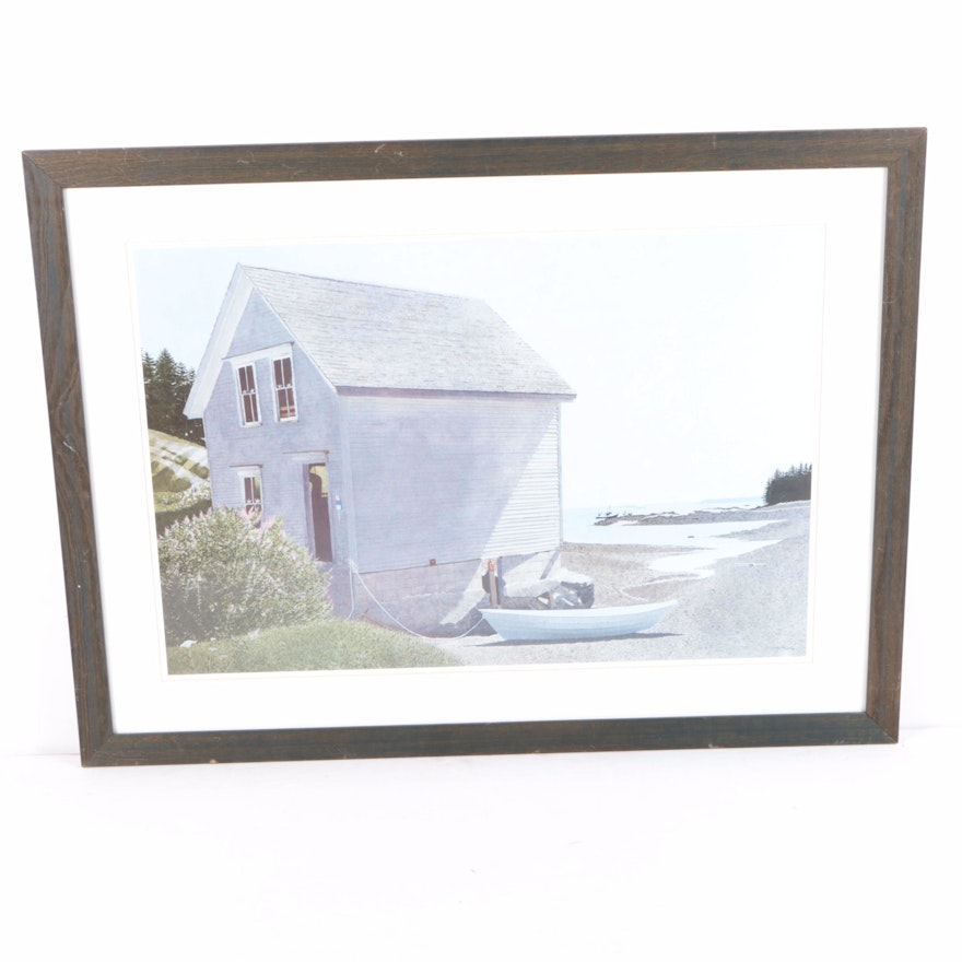 Offset Lithograph After Gary Akers "Maine Memories"