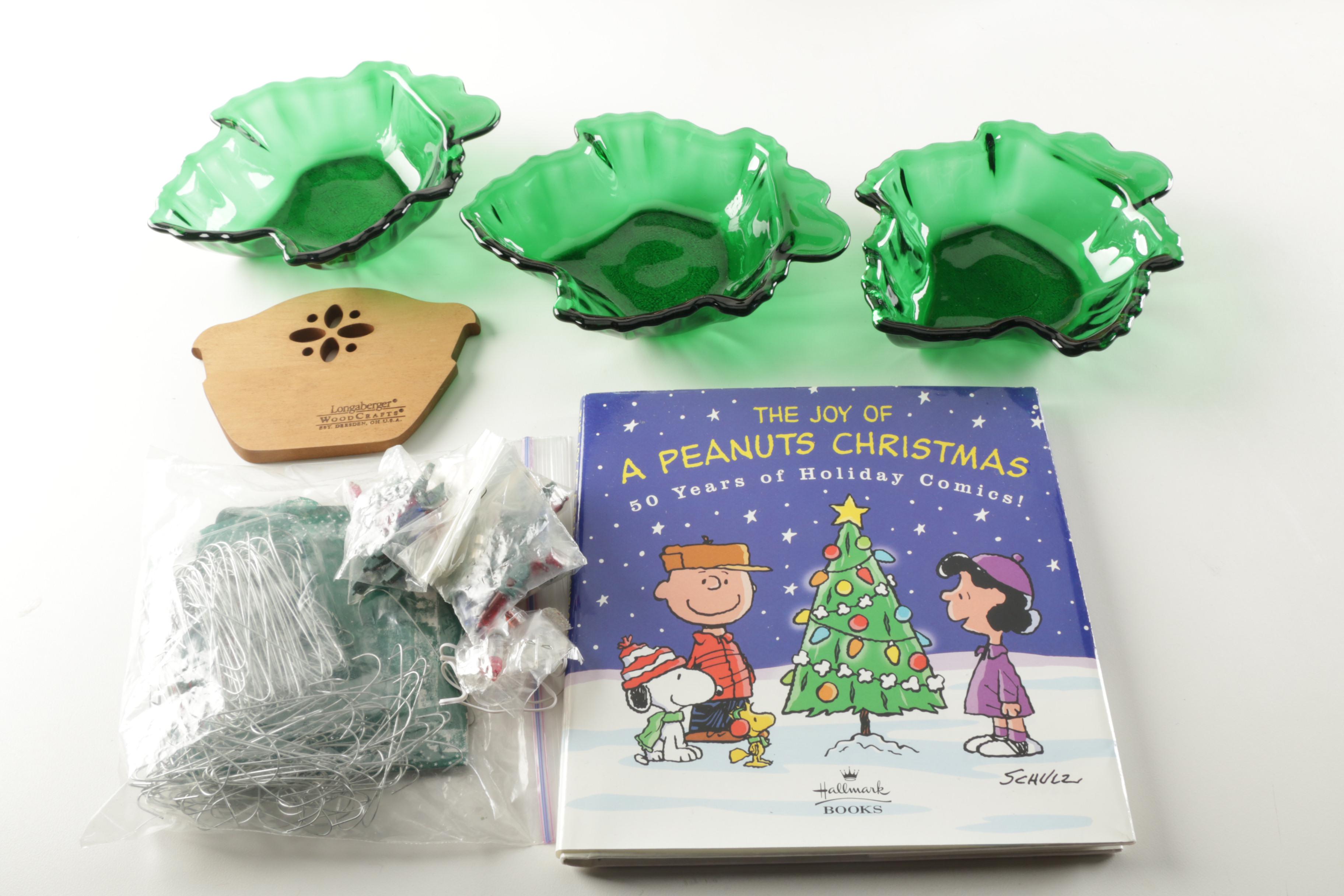 Holiday Season Accessories, Videos, and Gold Tone Serving Pieces