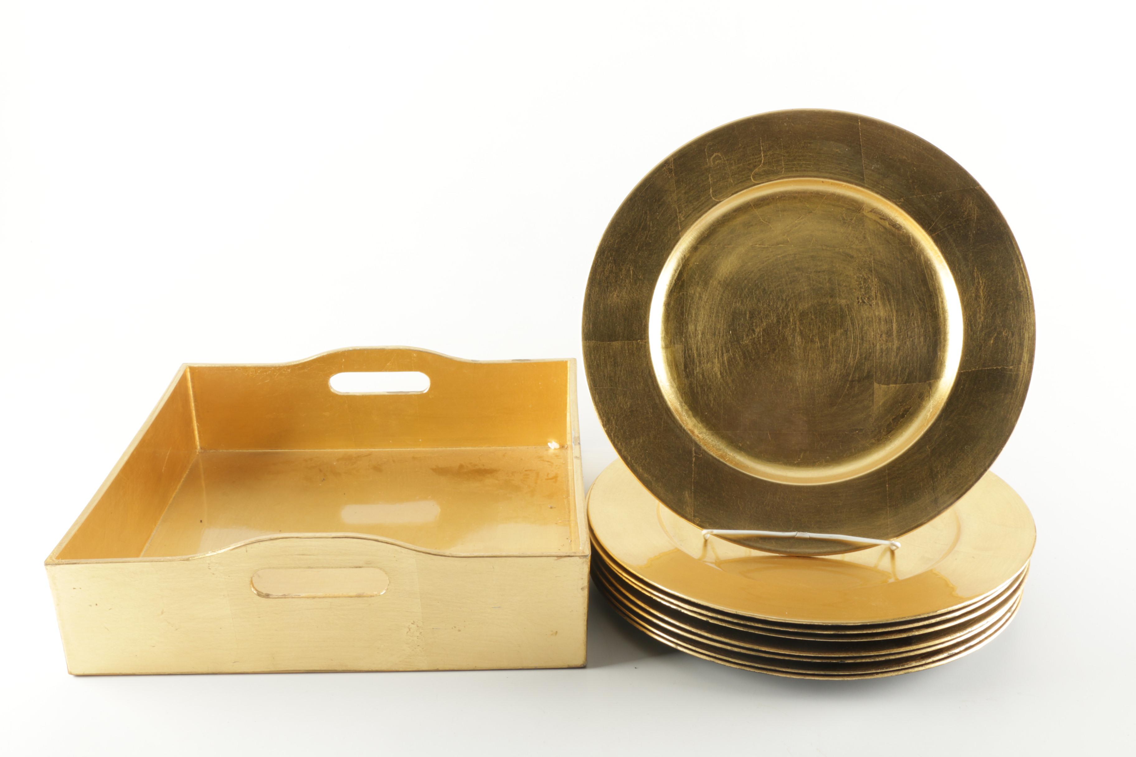 Holiday Season Accessories, Videos, and Gold Tone Serving Pieces