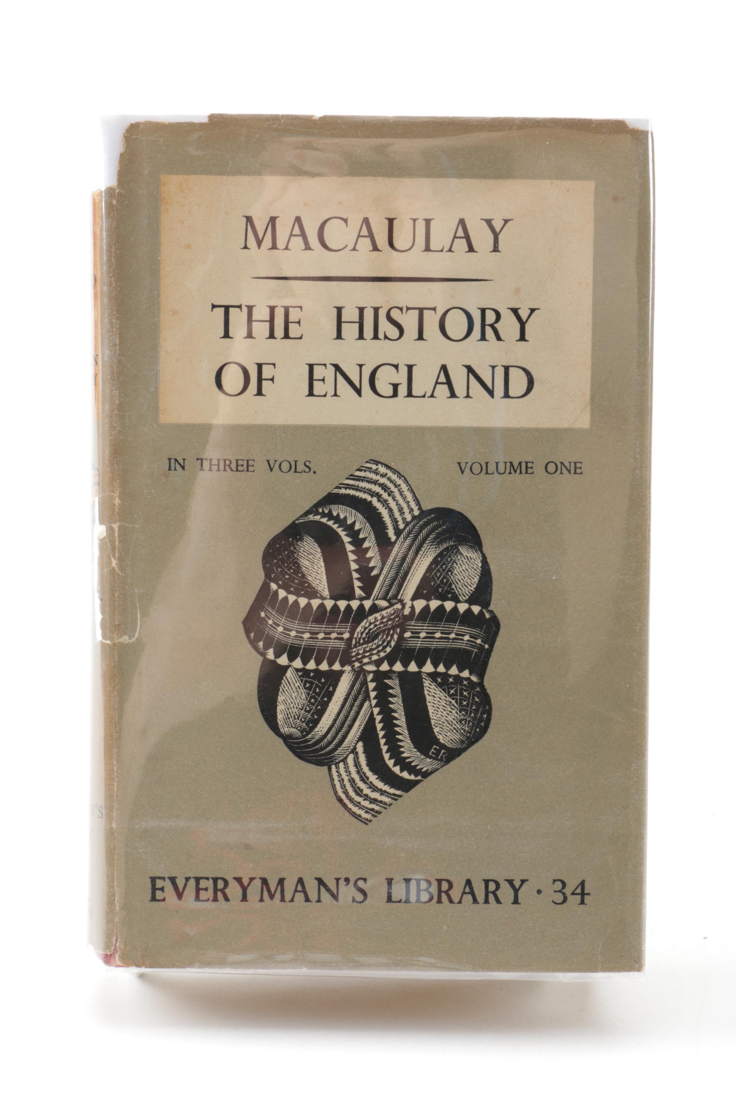 1946 Everyman's Library "The History of England" in Three Volumes