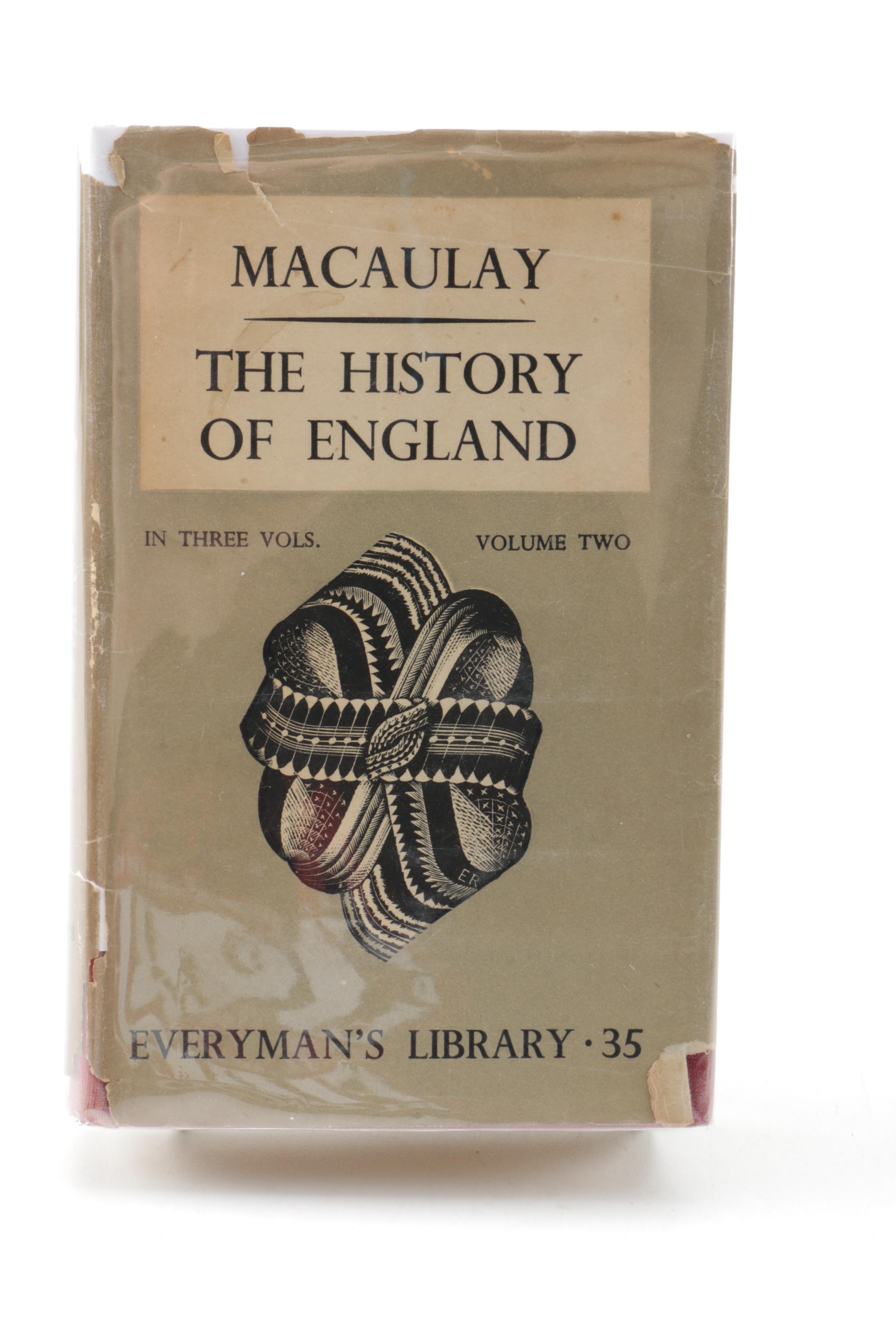 1946 Everyman's Library "The History of England" in Three Volumes