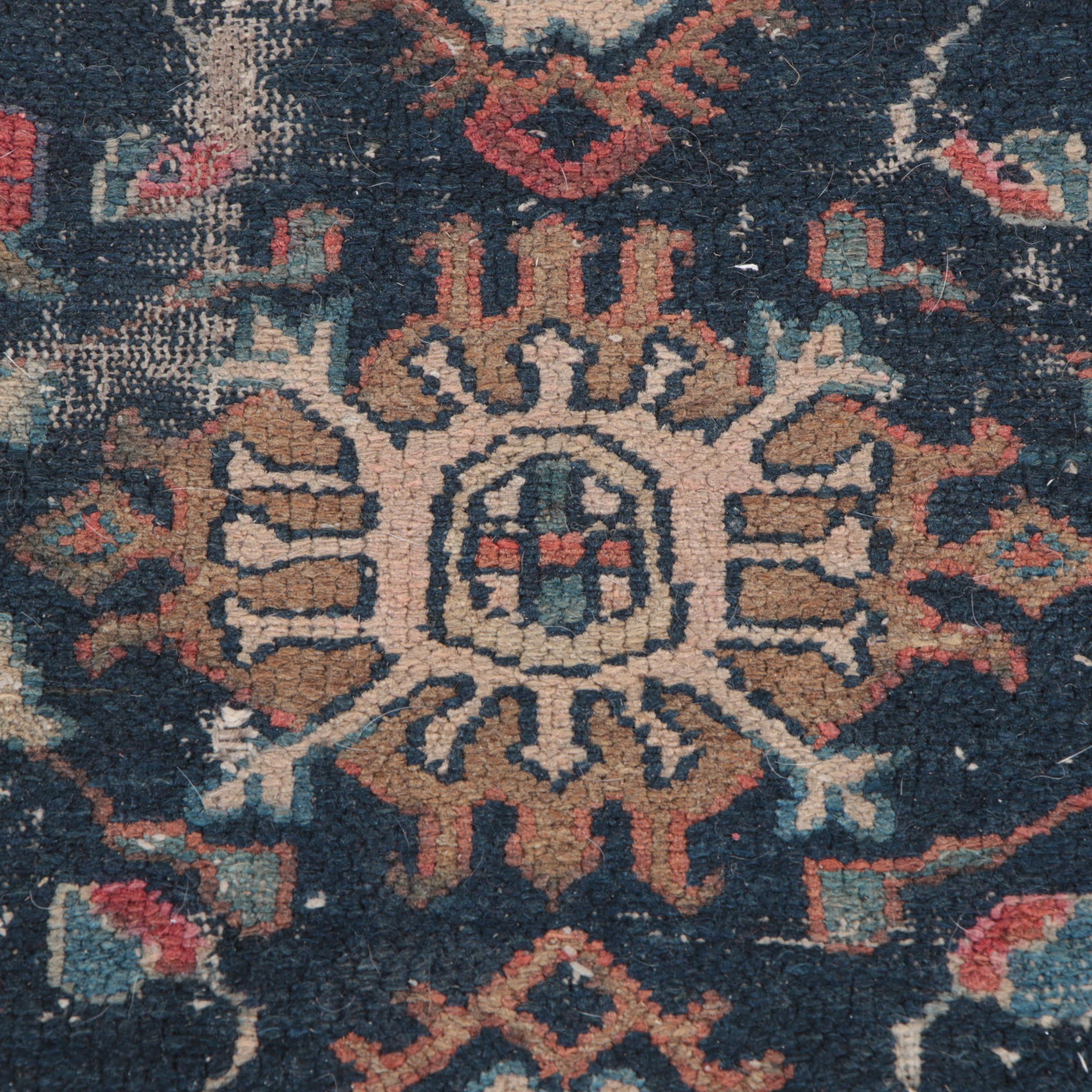 Hand-Knotted Persian Hamadan Wool Area Rug