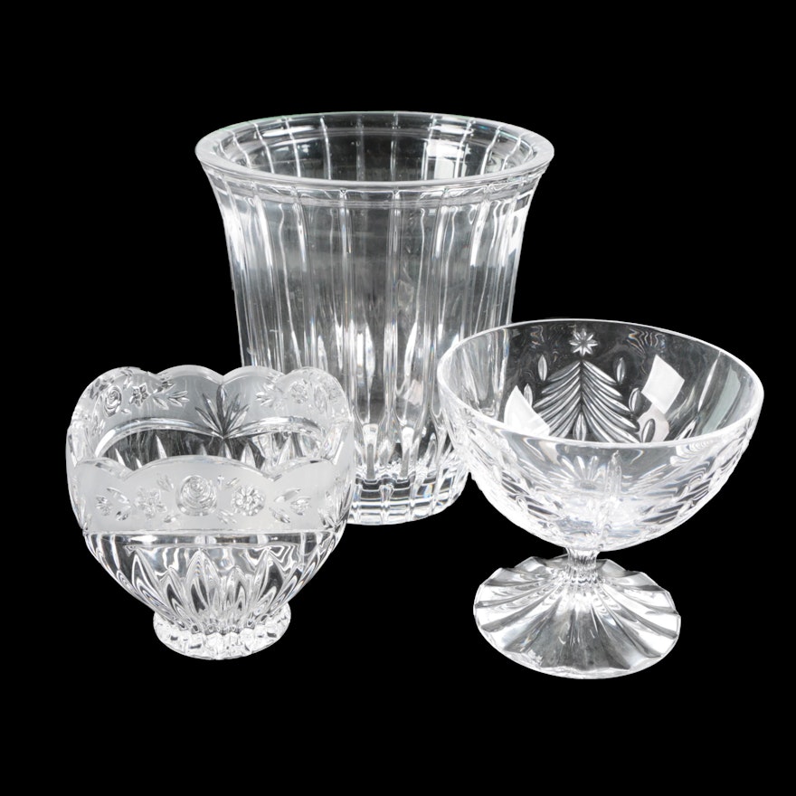 Crystal Vases and Compotes