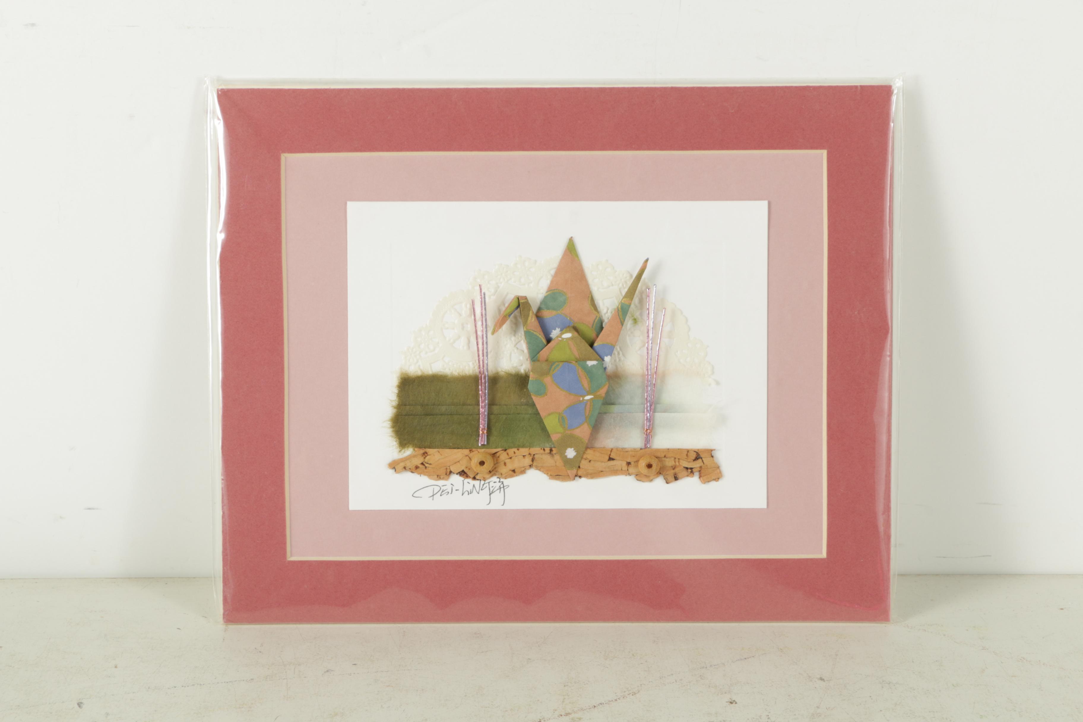 Collection of Pei-Ling Becker Mixed Media Collages