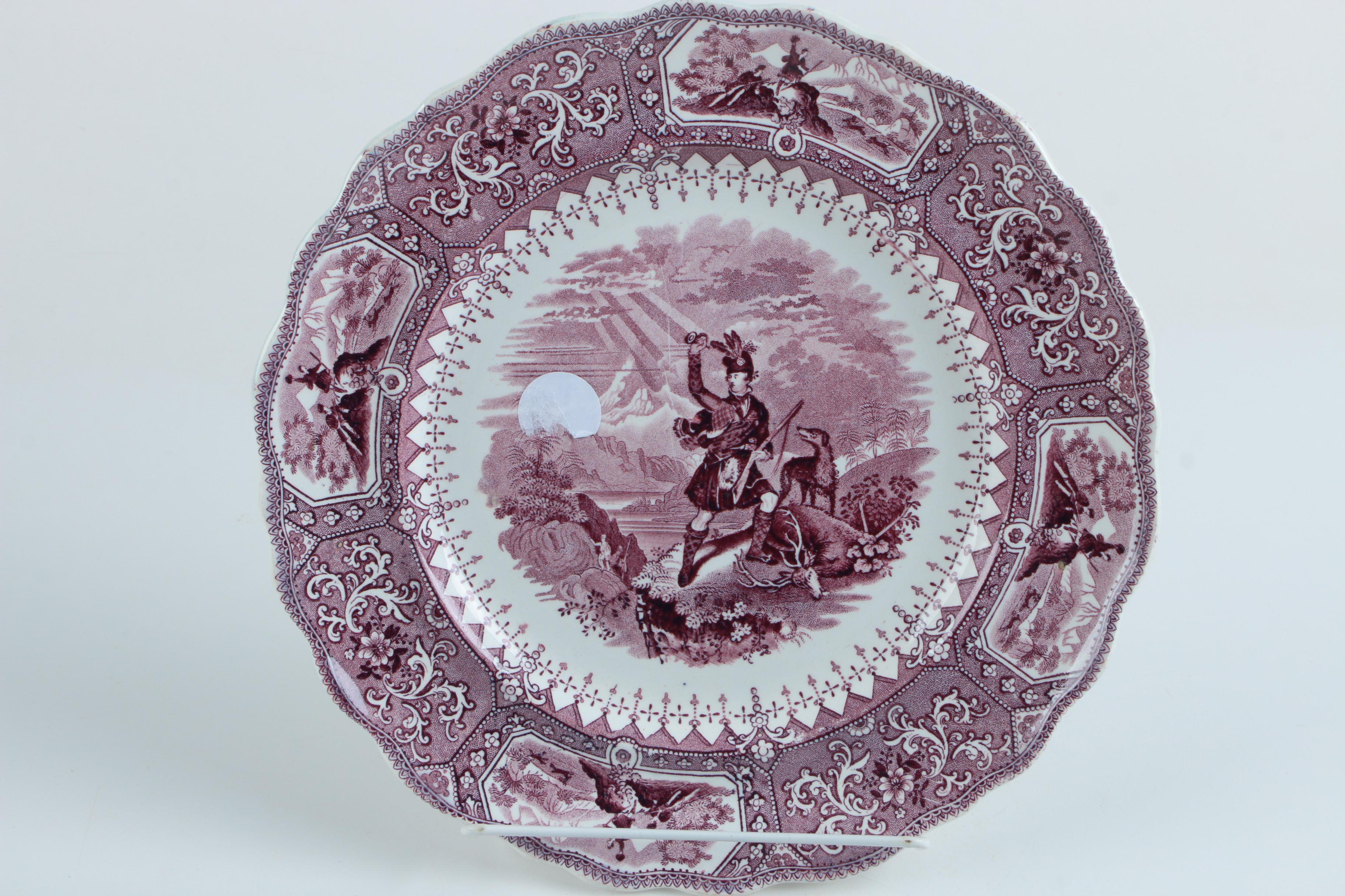 Royal Doulton "Pomeroy Blue" Ceramic Platter and Other Assorted Platters