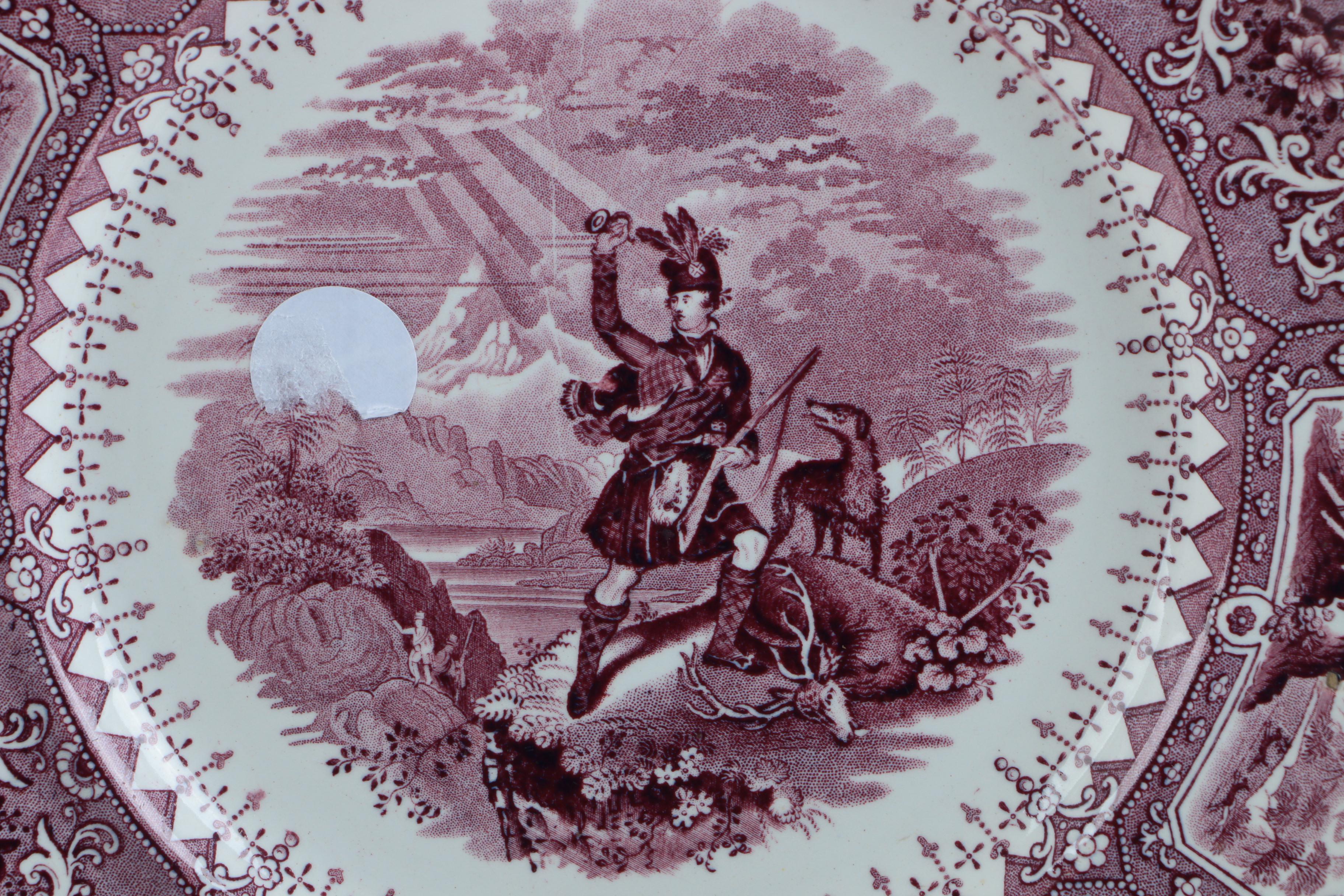 Royal Doulton "Pomeroy Blue" Ceramic Platter and Other Assorted Platters