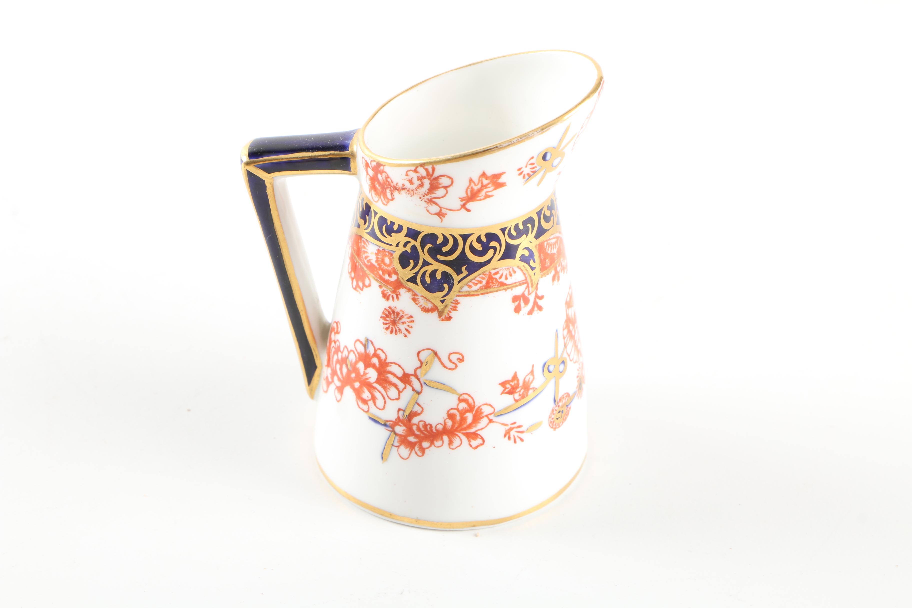 Antique Royal Crown Derby "Imari Scissors" Porcelain Tableware