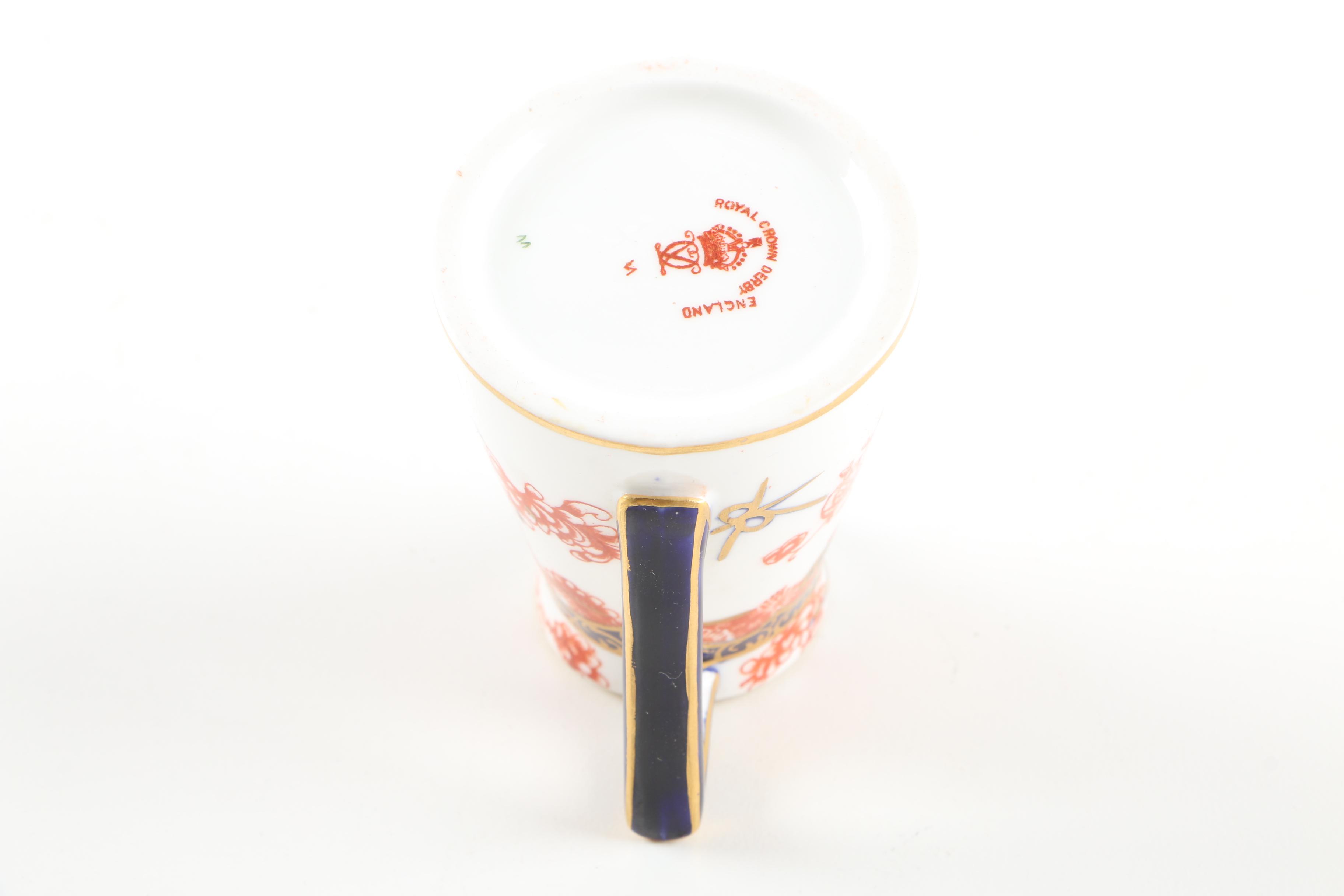 Antique Royal Crown Derby "Imari Scissors" Porcelain Tableware