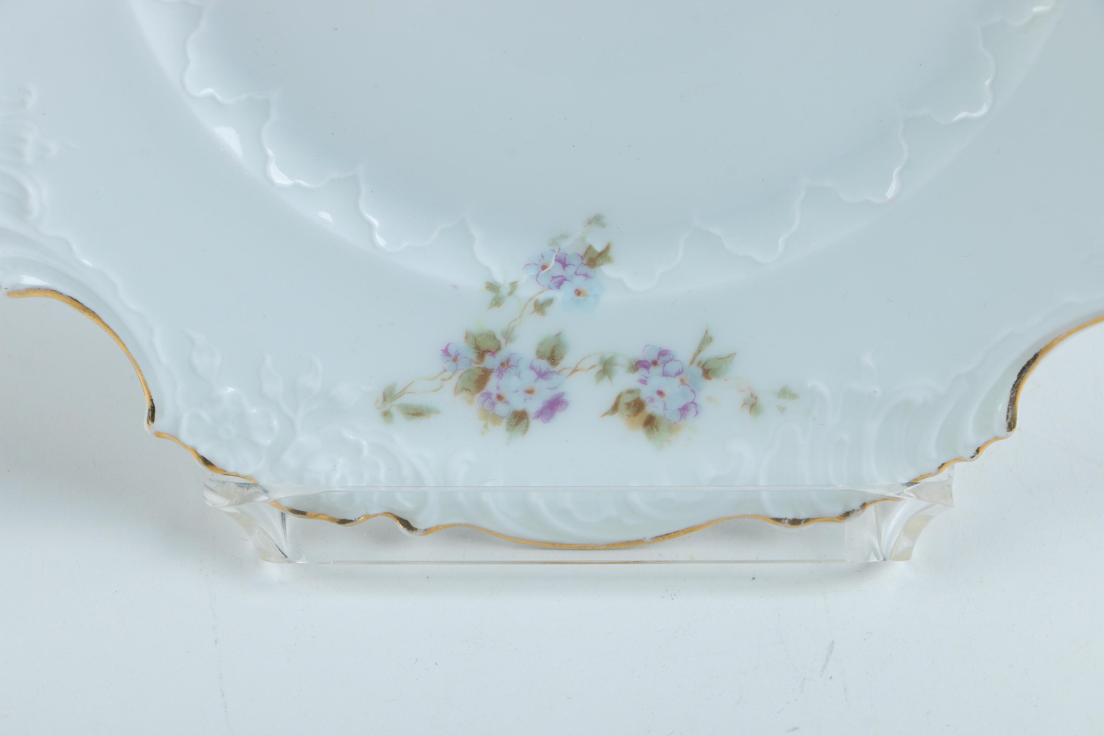 Royal Doulton "Pomeroy Blue" Ceramic Platter and Other Assorted Platters