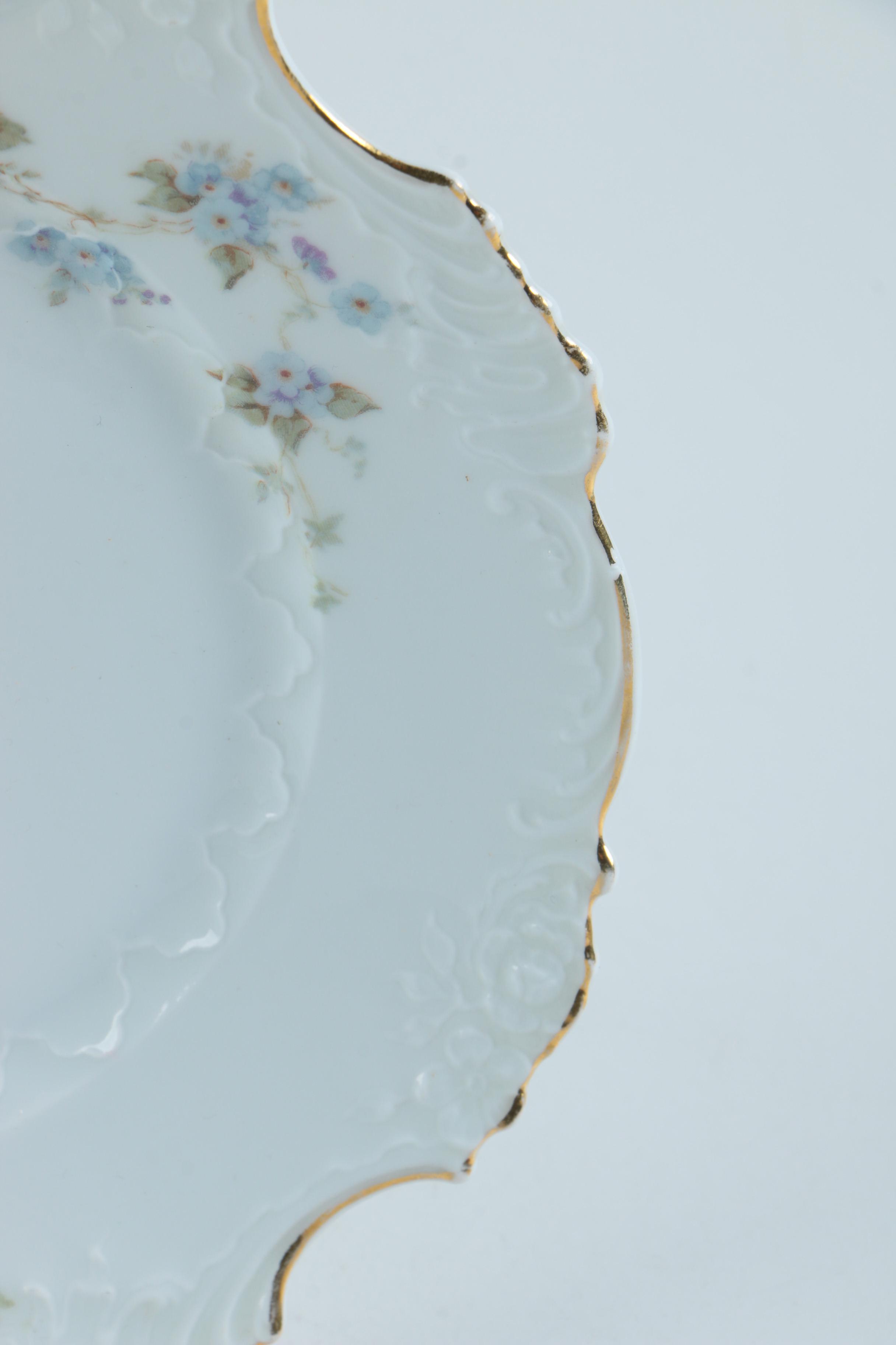 Royal Doulton "Pomeroy Blue" Ceramic Platter and Other Assorted Platters