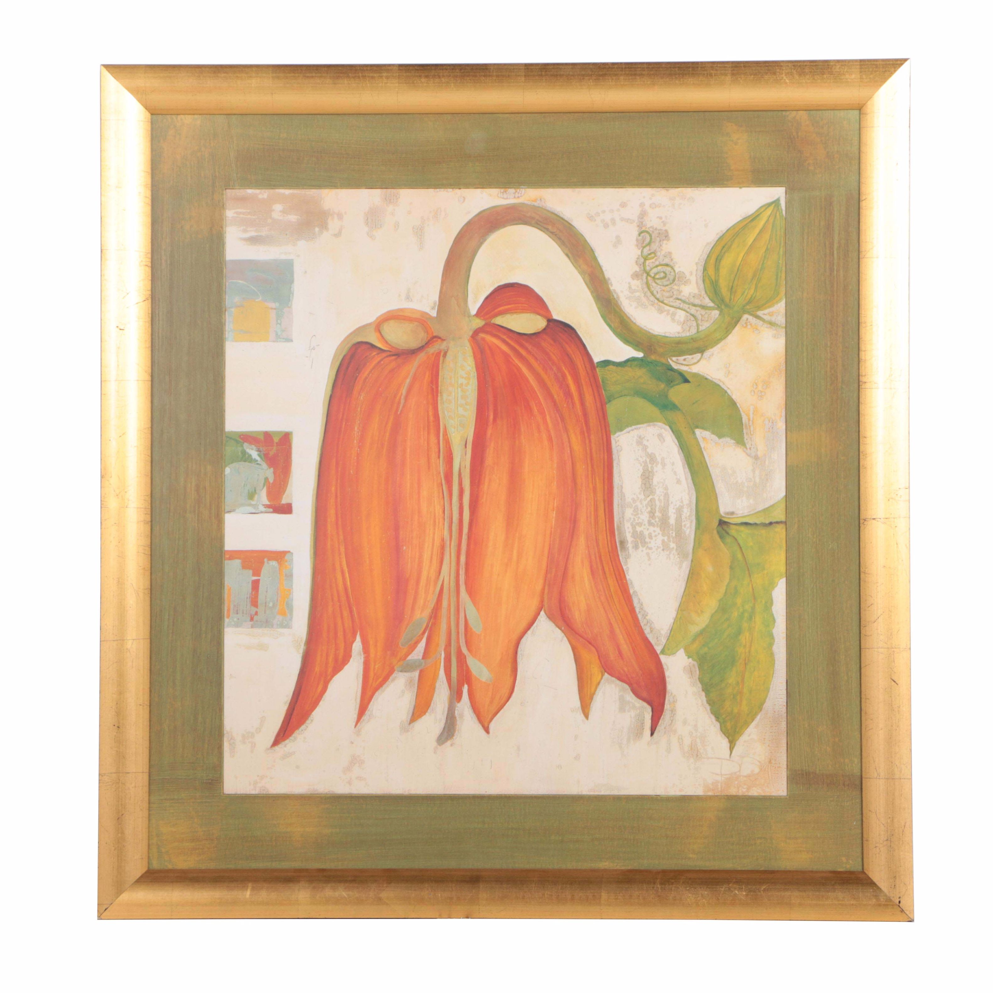 After Rose Richter Armgart Offset Lithograph "California Flower"