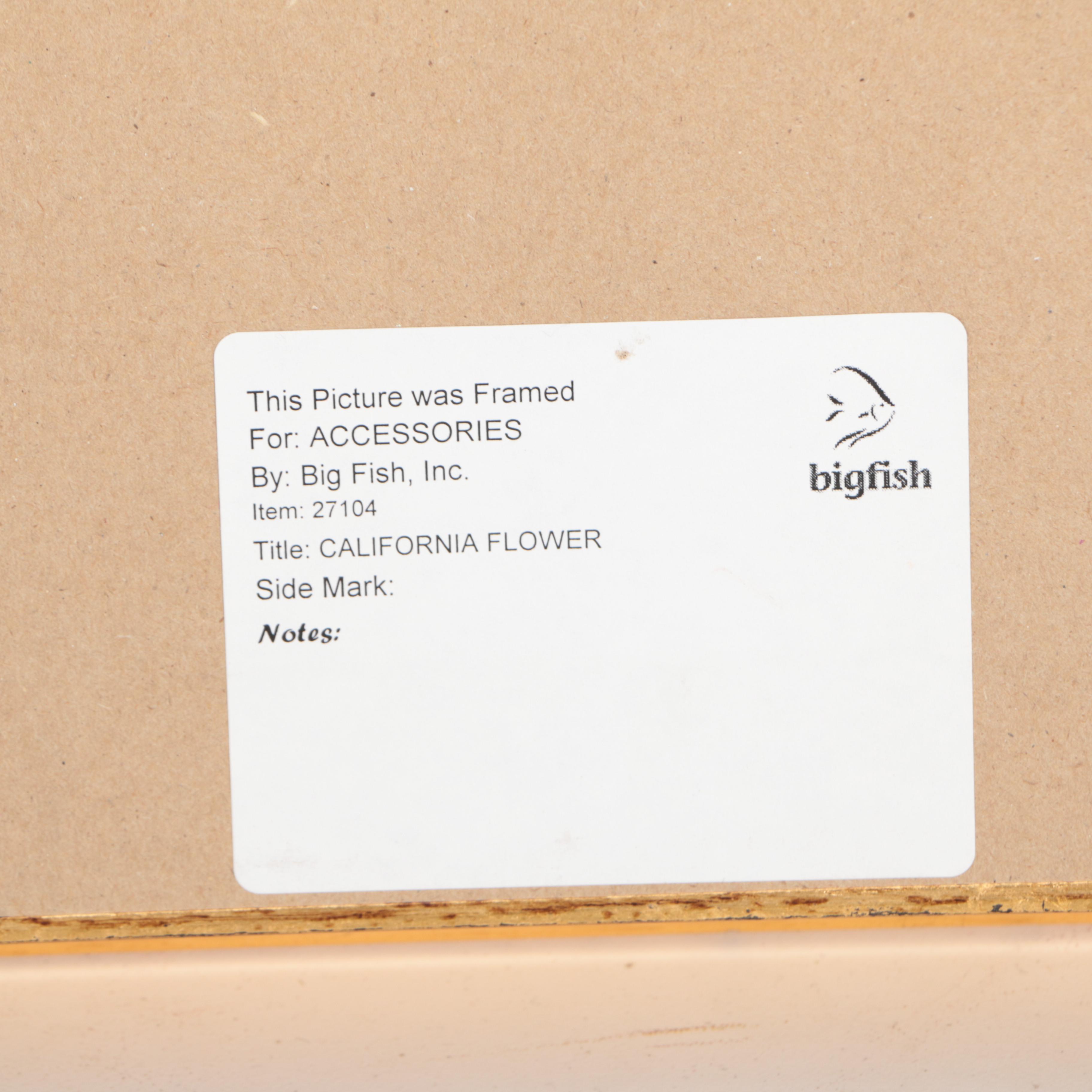 After Rose Richter Armgart Offset Lithograph "California Flower"