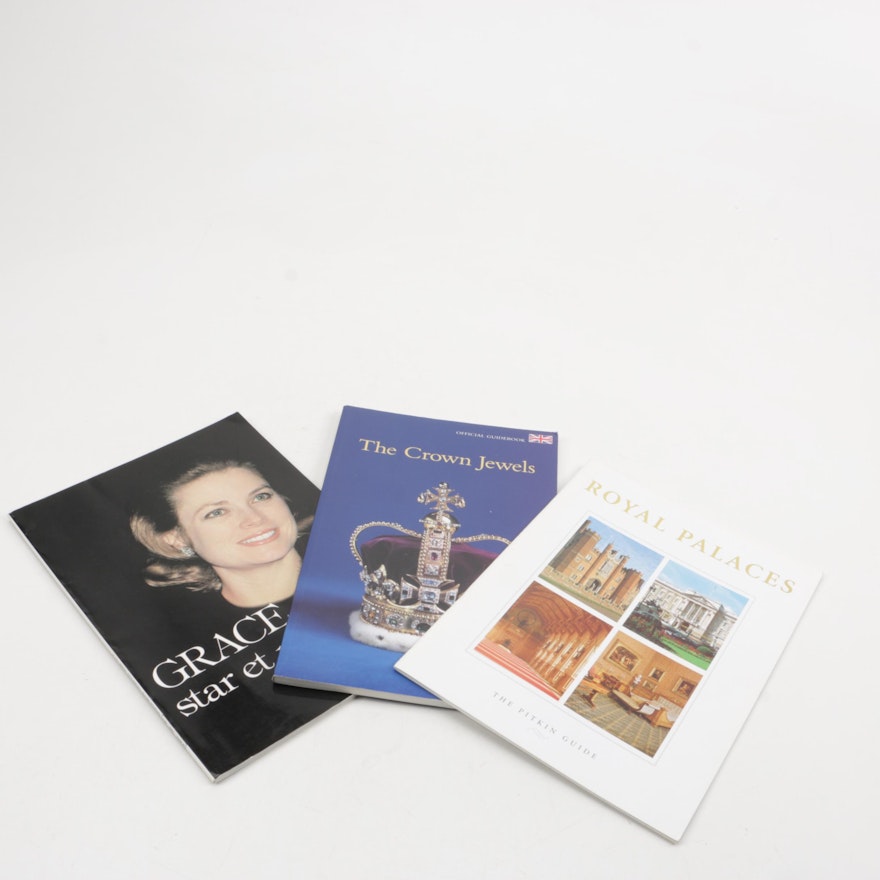 Booklets on Royalty Including 1982 Grace Kelly Memorial Biography