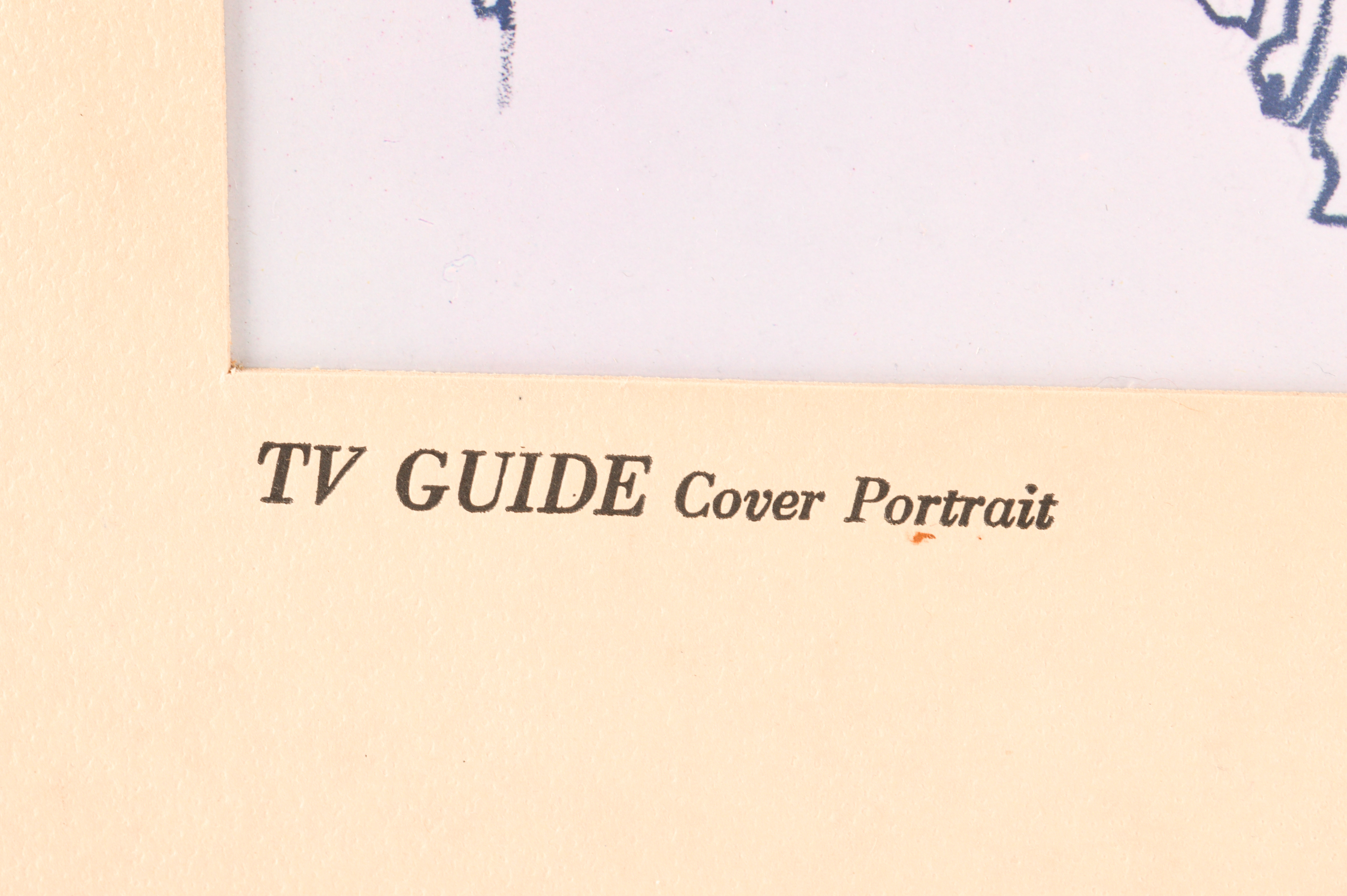 Three Vintage TV Guide Cover Portrait Prints, Circa 1976