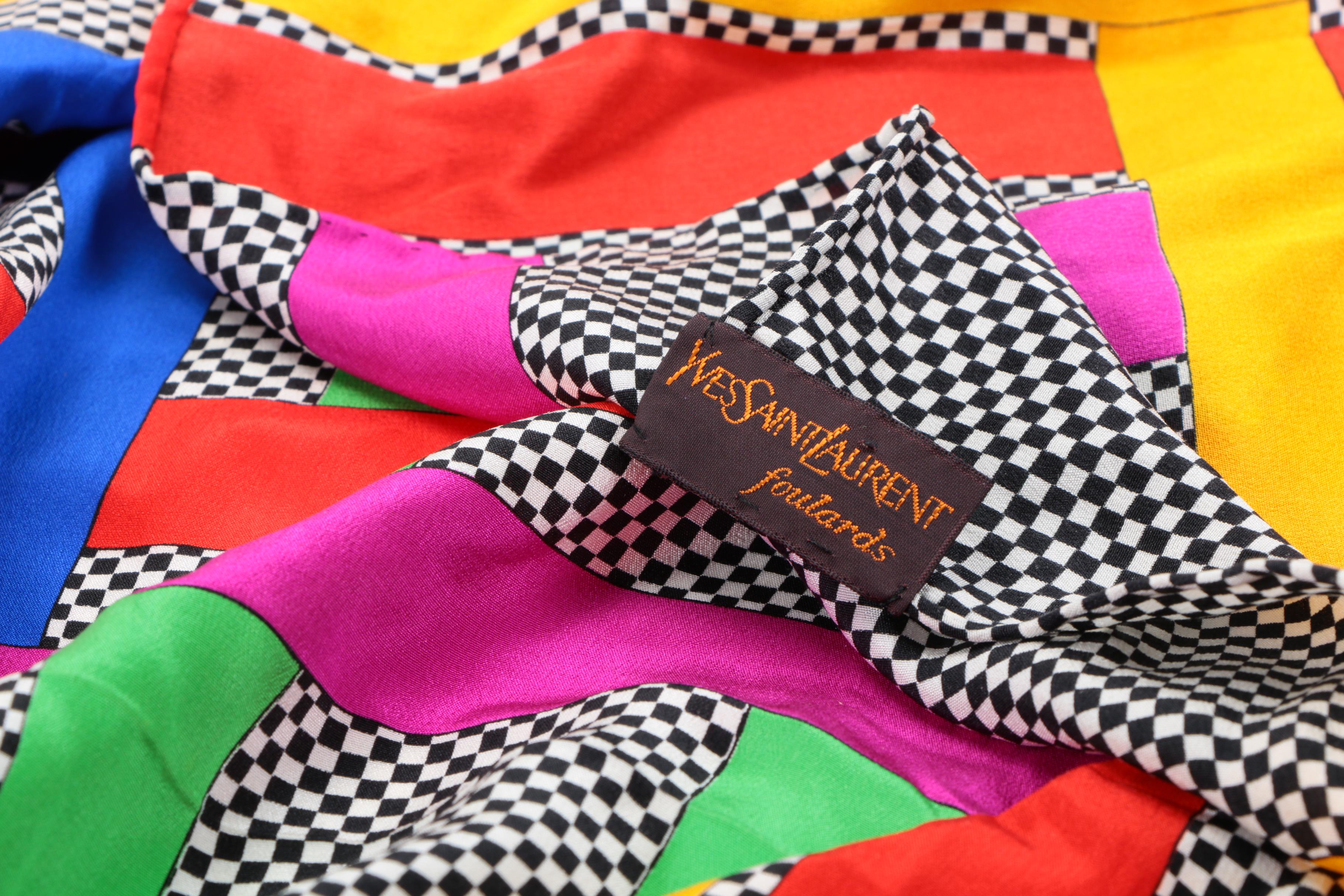 Yves Saint Laurent Foulards Silk Scarf