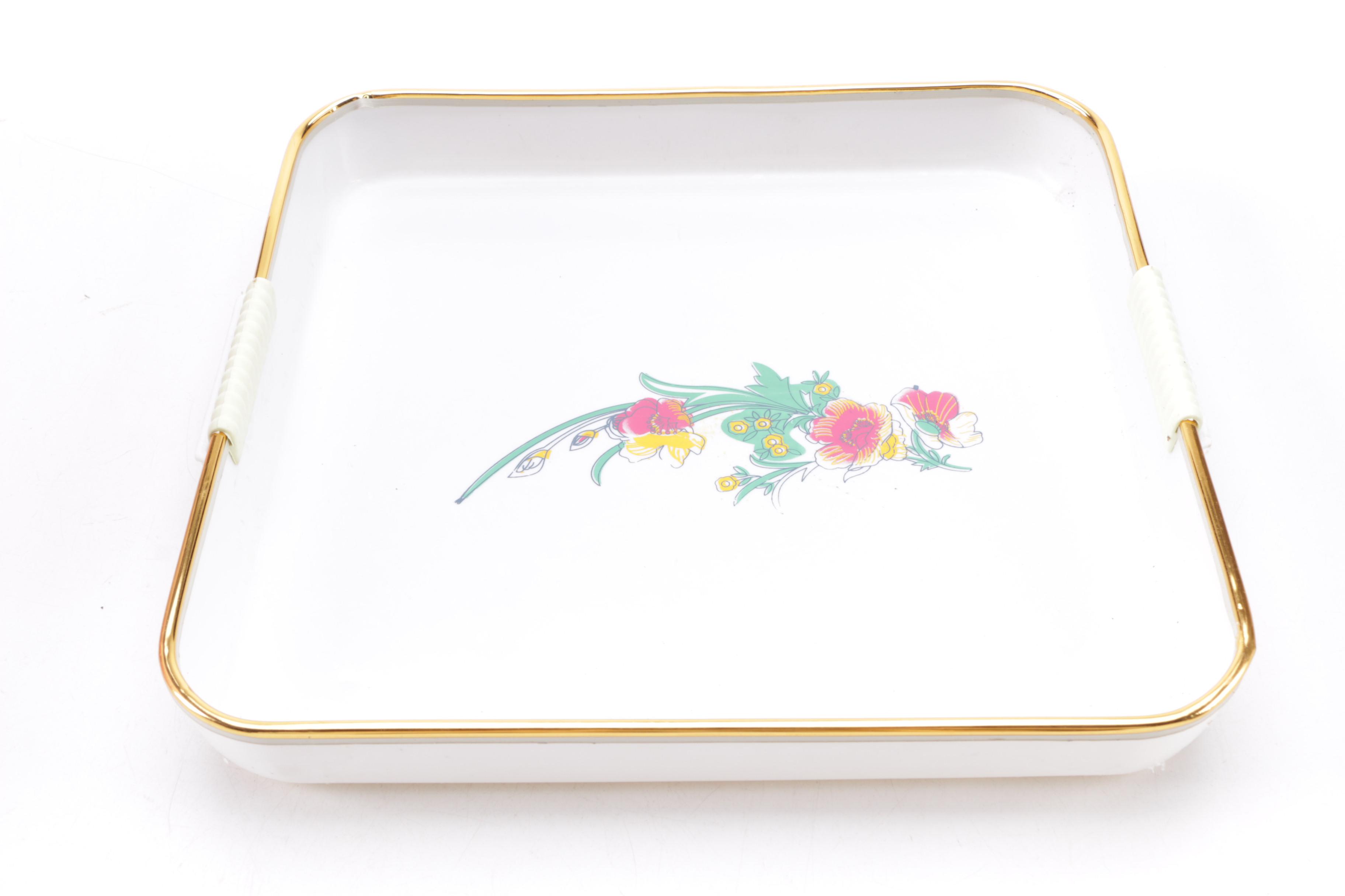 Japanese Tea Set and Serving Dish