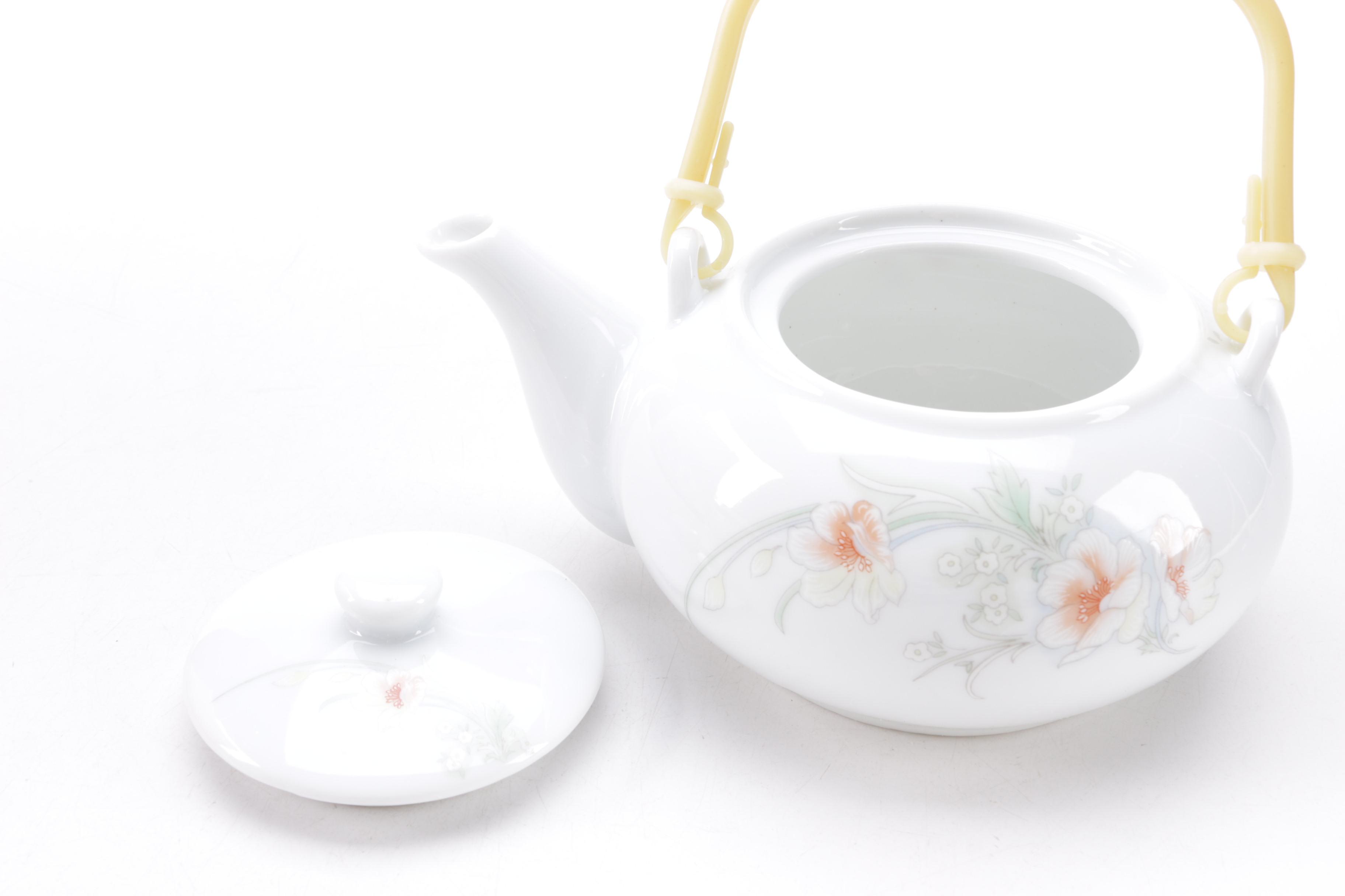Japanese Tea Set and Serving Dish