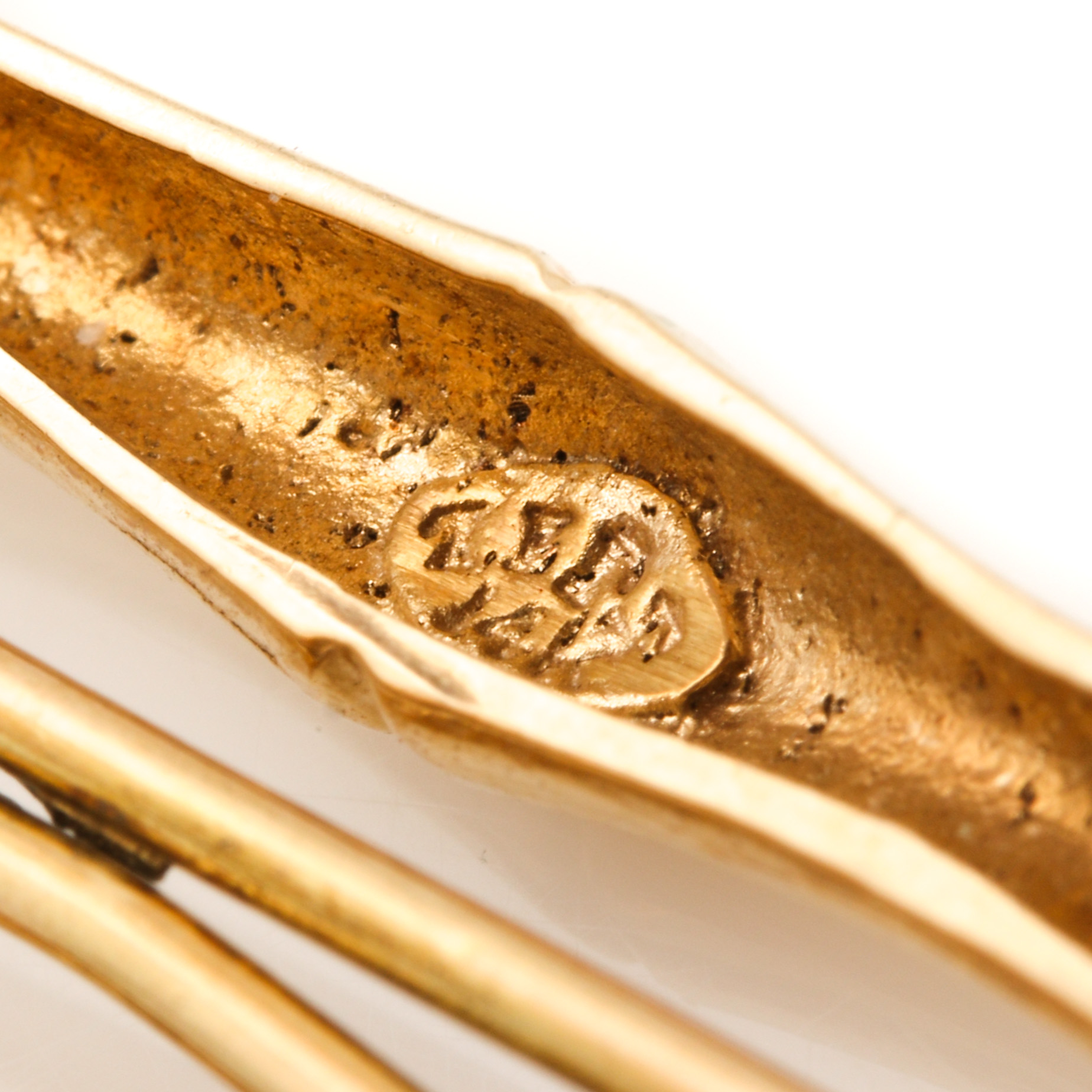 14K Yellow Gold Bamboo Barrette