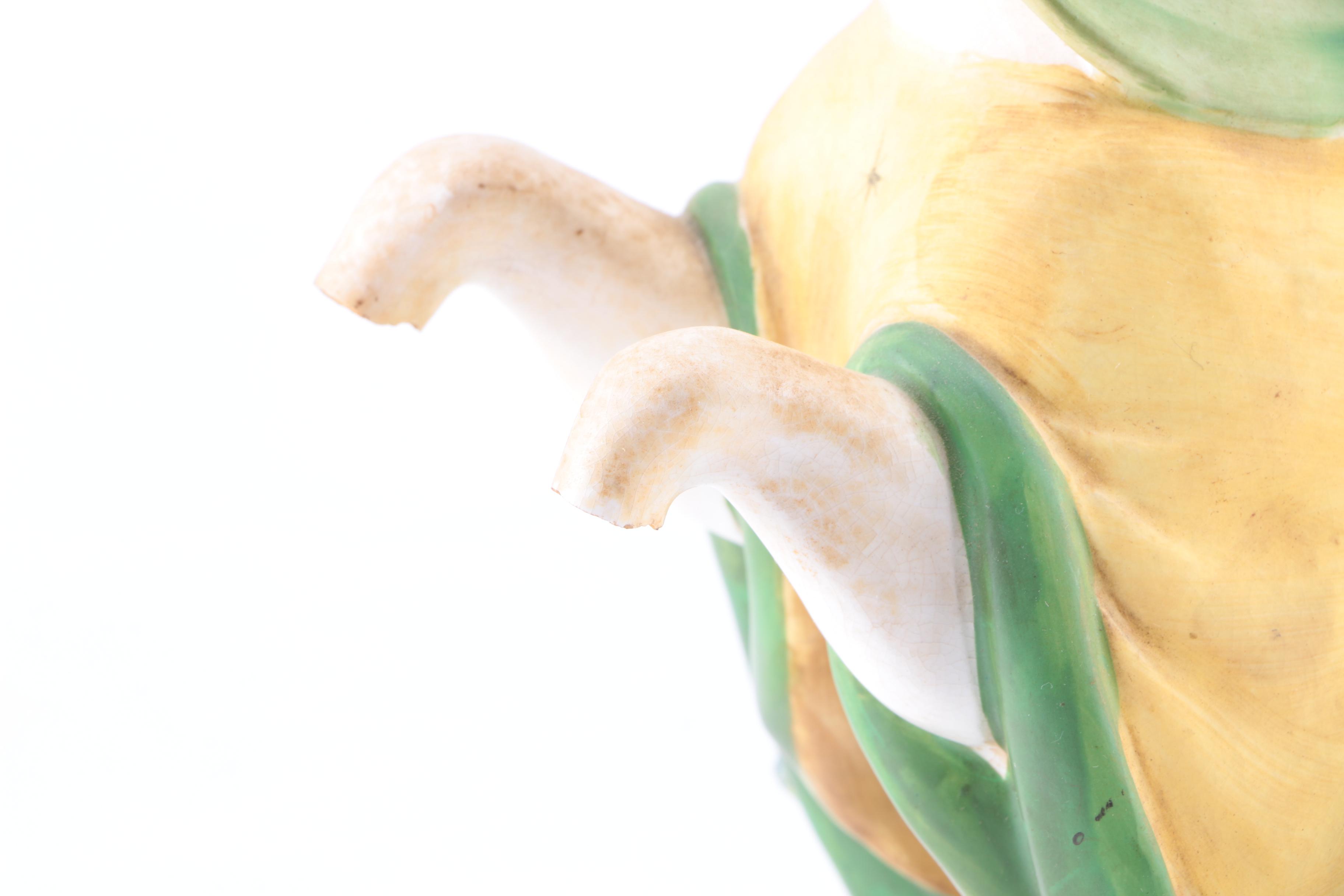 Vintage Ceramic Knight and Unicorn Figurine