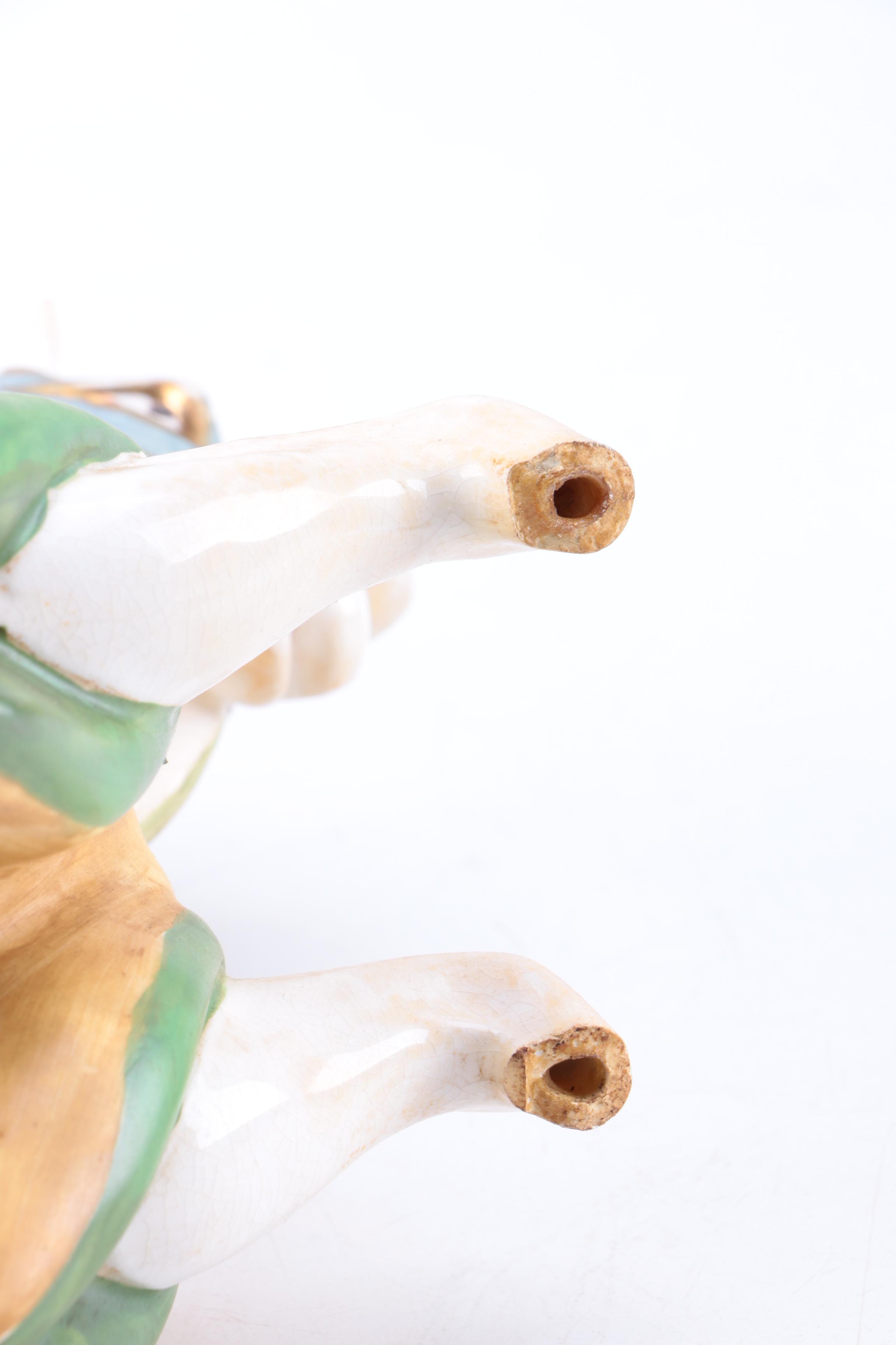 Vintage Ceramic Knight and Unicorn Figurine