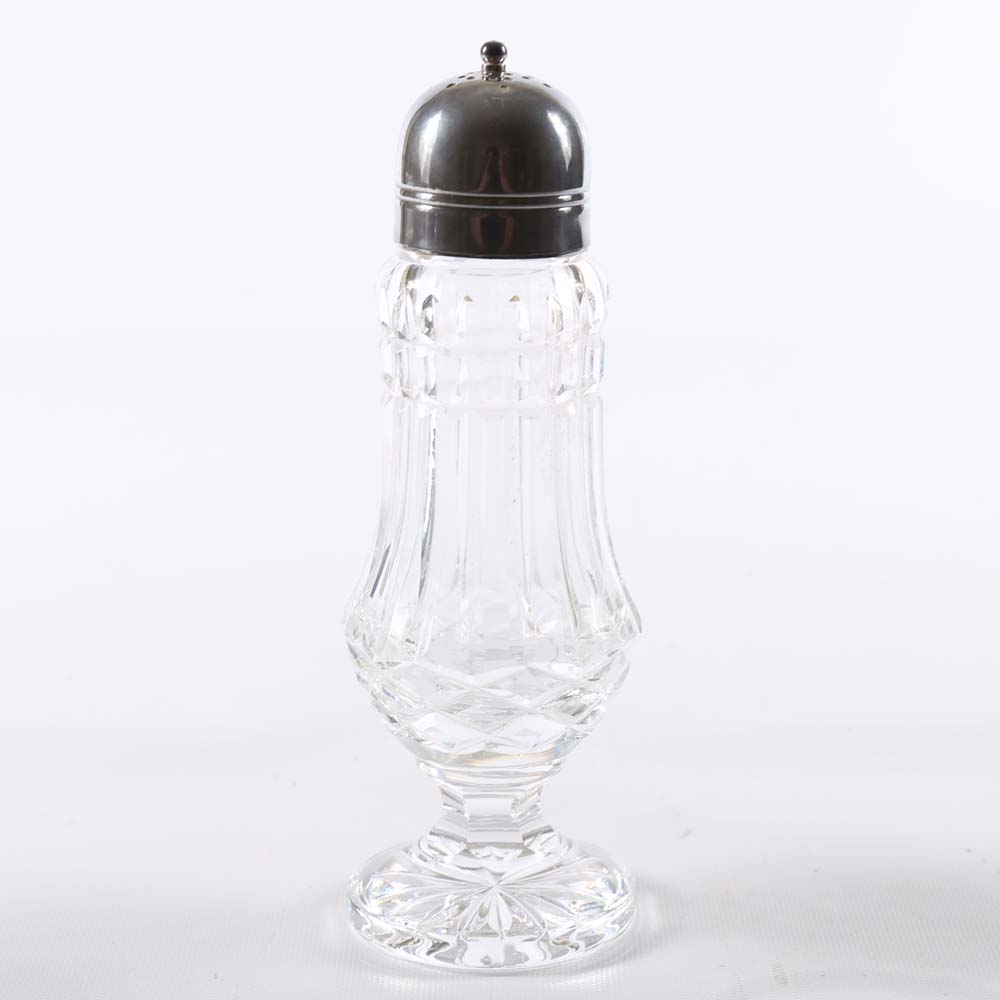 Waterford Crystal Salt and Pepper Shakers with a Sugar Caster