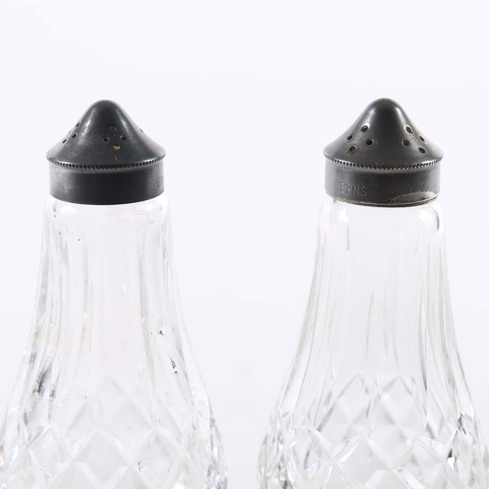 Waterford Crystal Salt and Pepper Shakers with a Sugar Caster