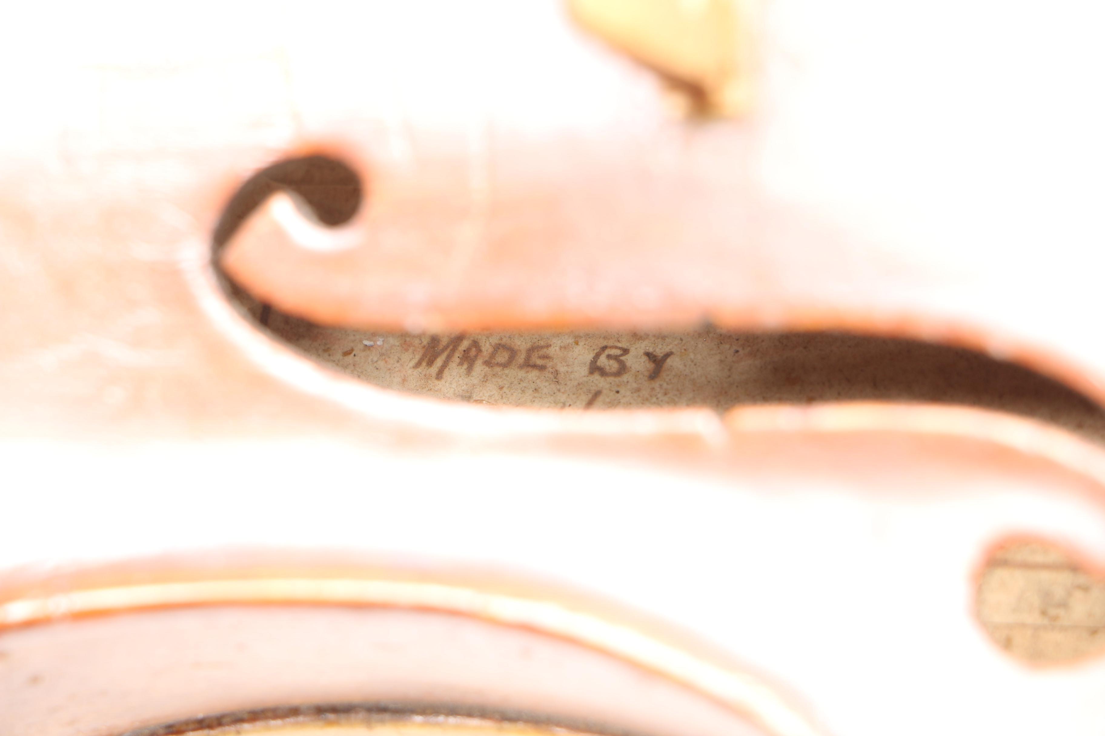 Vintage Frank Holcomb After Guarnerius Reproduction Violin