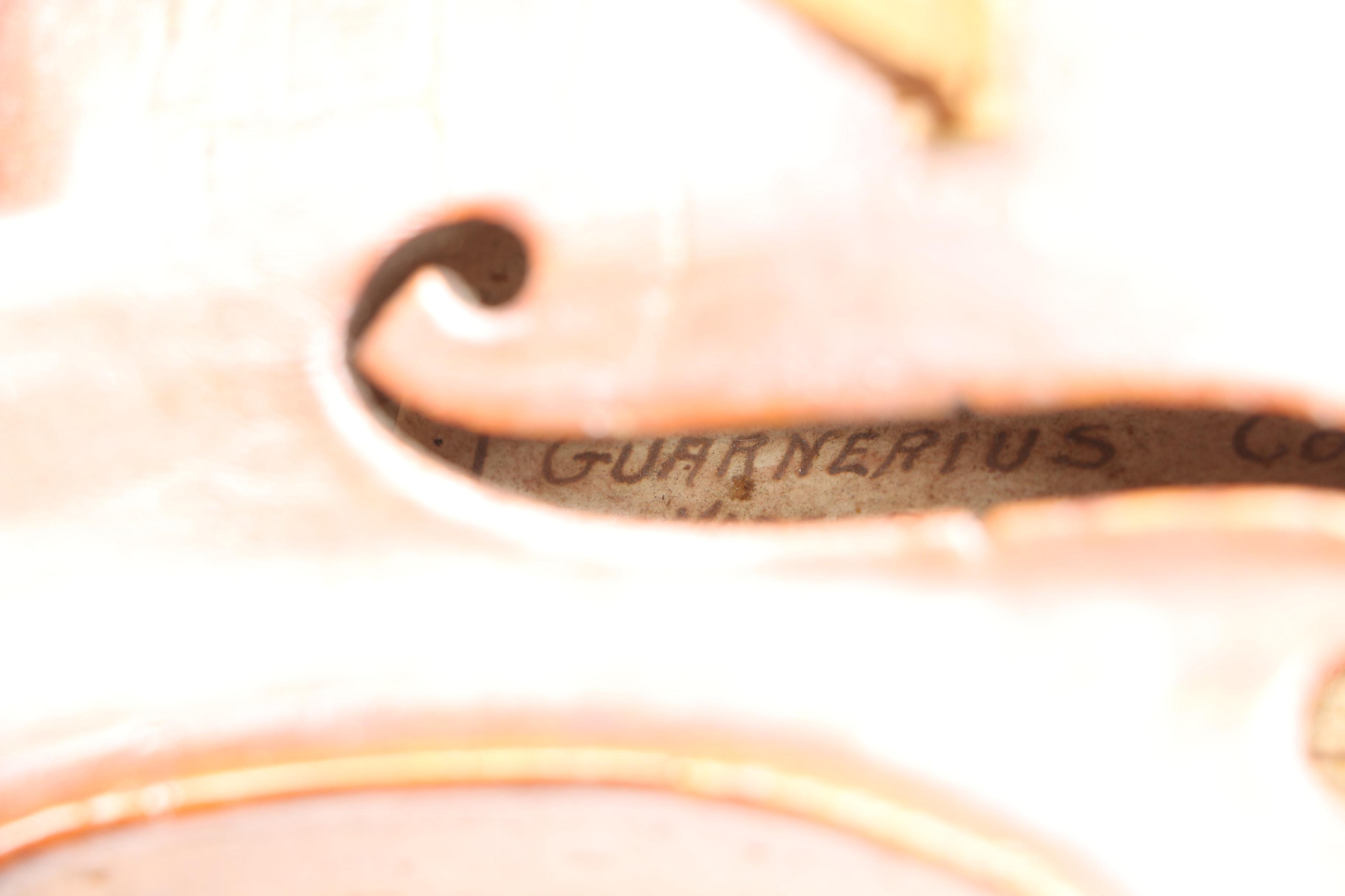 Vintage Frank Holcomb After Guarnerius Reproduction Violin