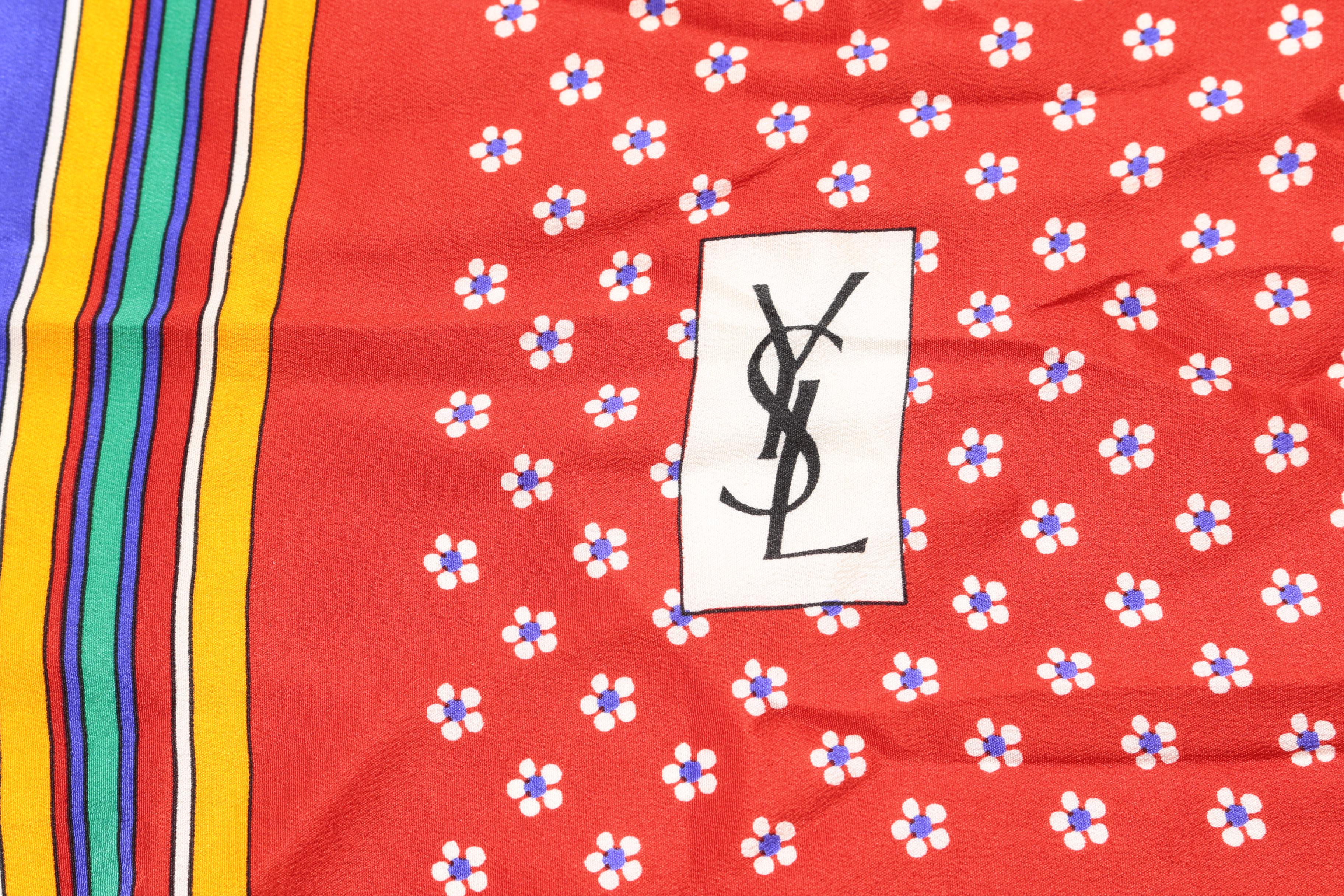 Yves Saint Laurent Silk Scarf