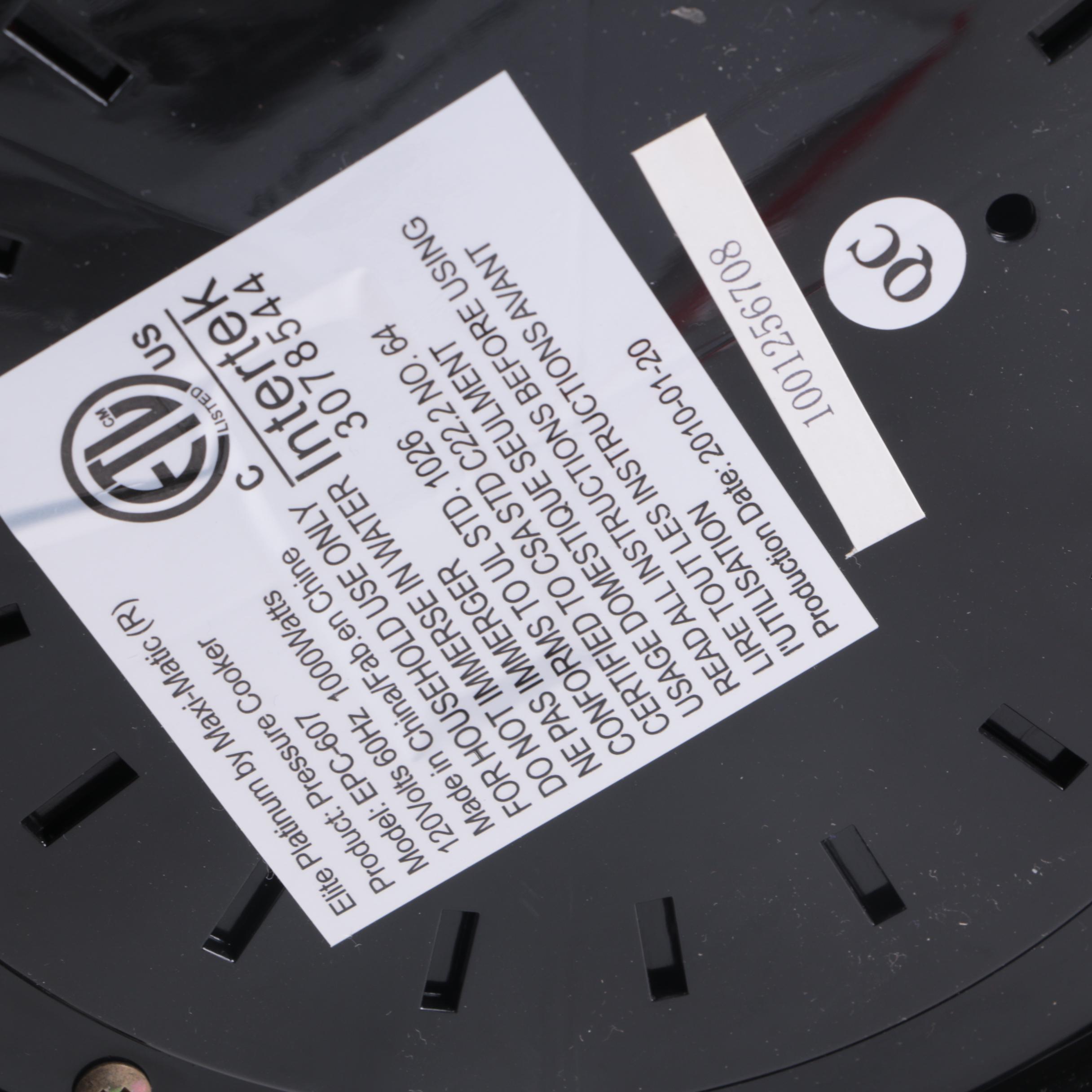 Elite Platinum Digital Pressure Cooker