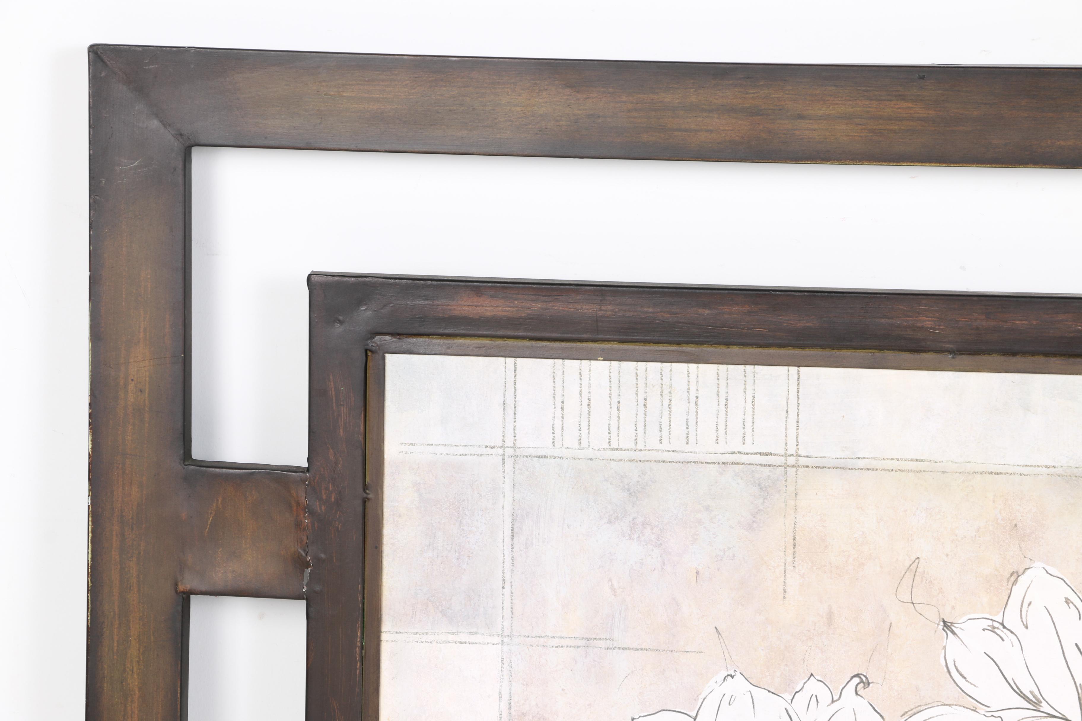 Pair of Floral Offset Lithographs