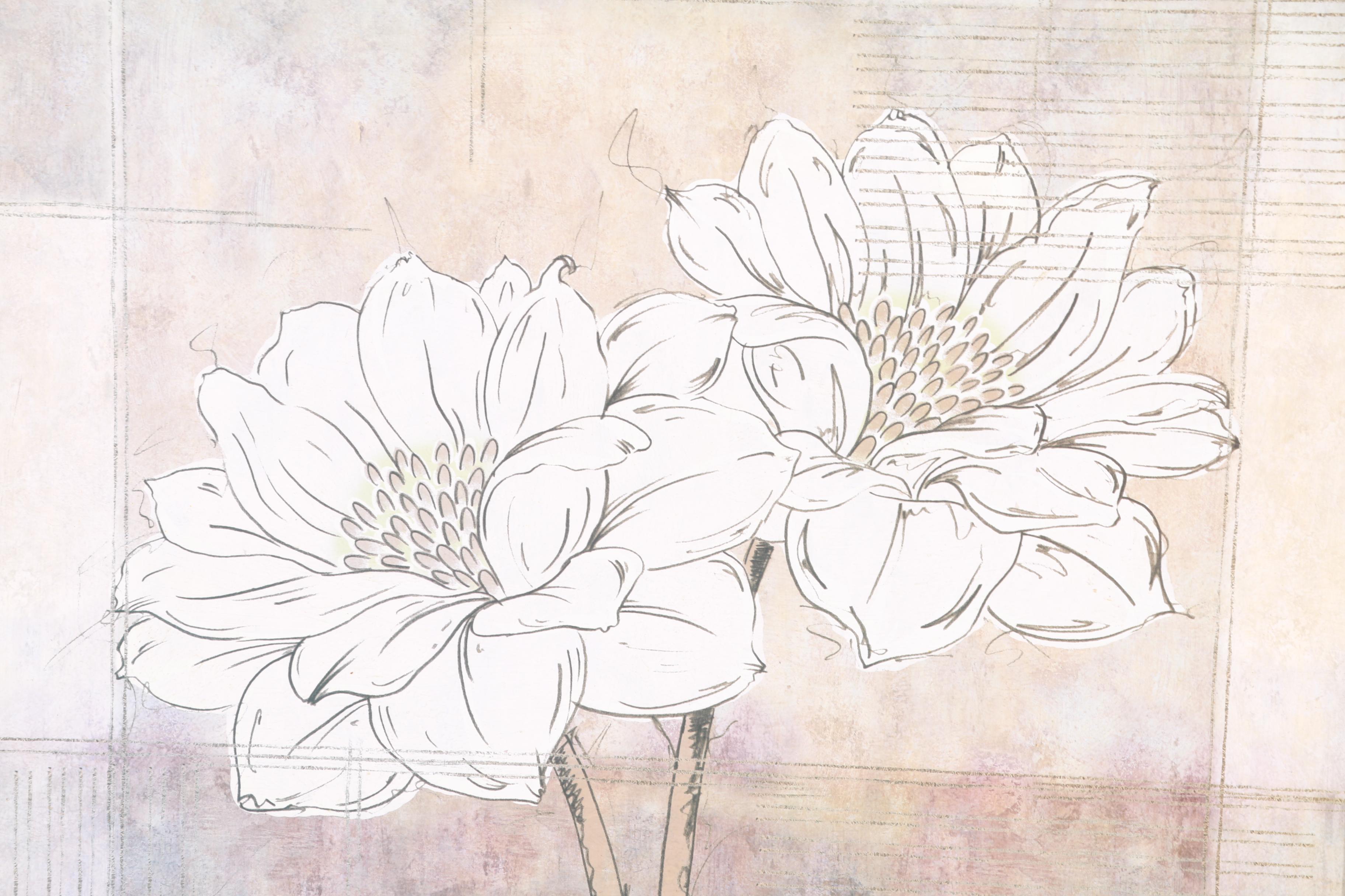 Pair of Floral Offset Lithographs