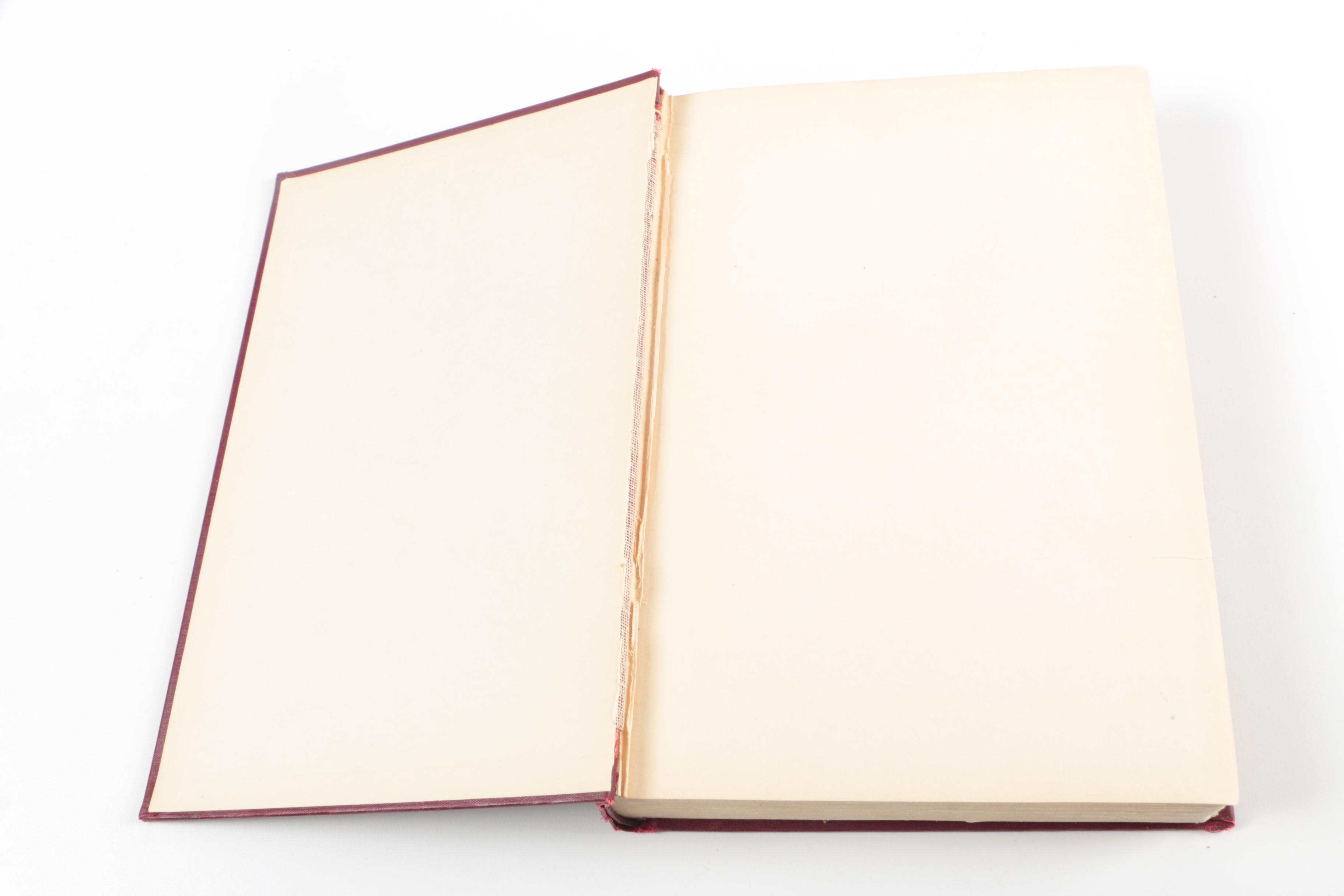 Vintage  Adams Biography and Antique Funeral Program