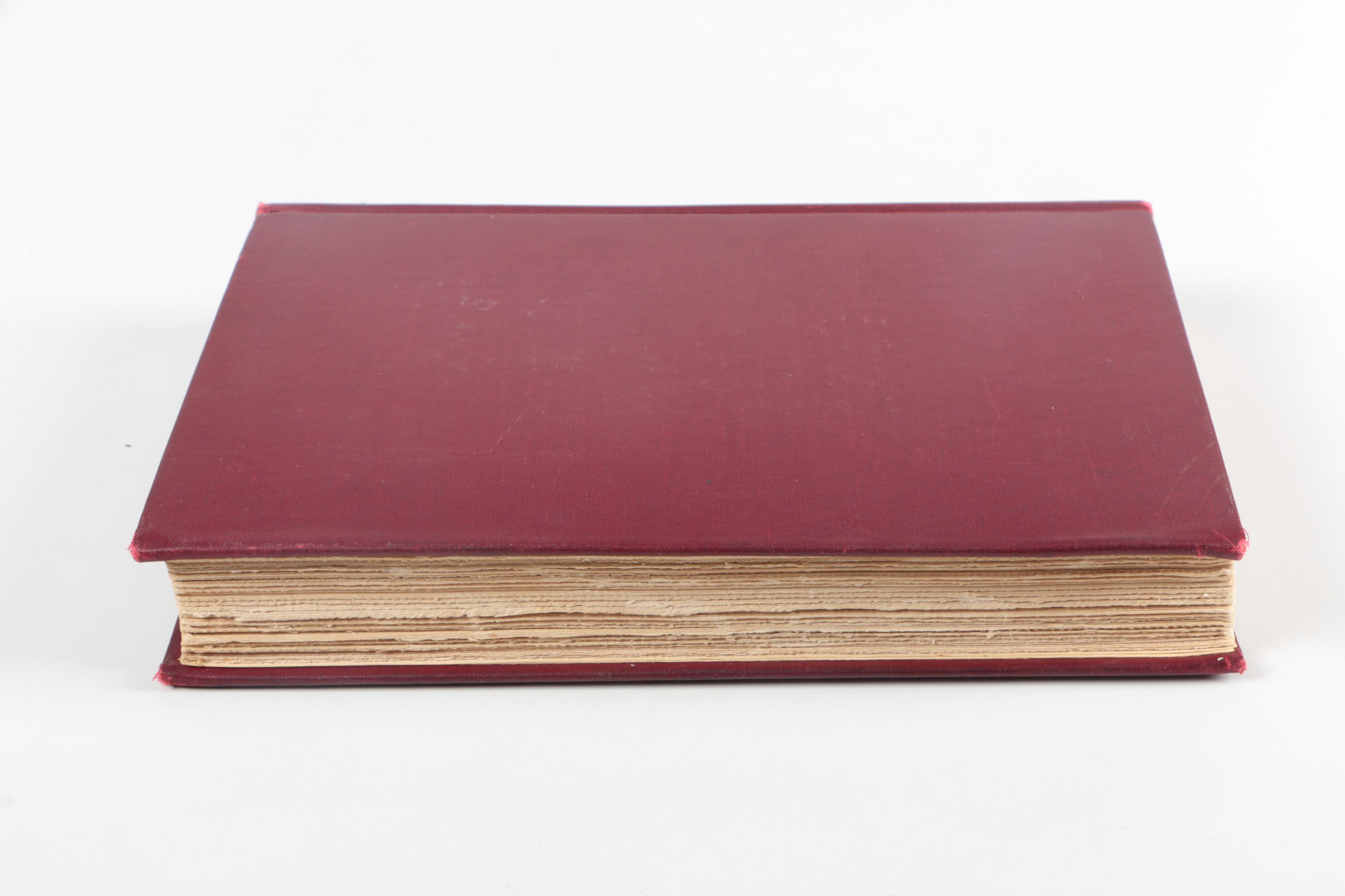 Vintage  Adams Biography and Antique Funeral Program