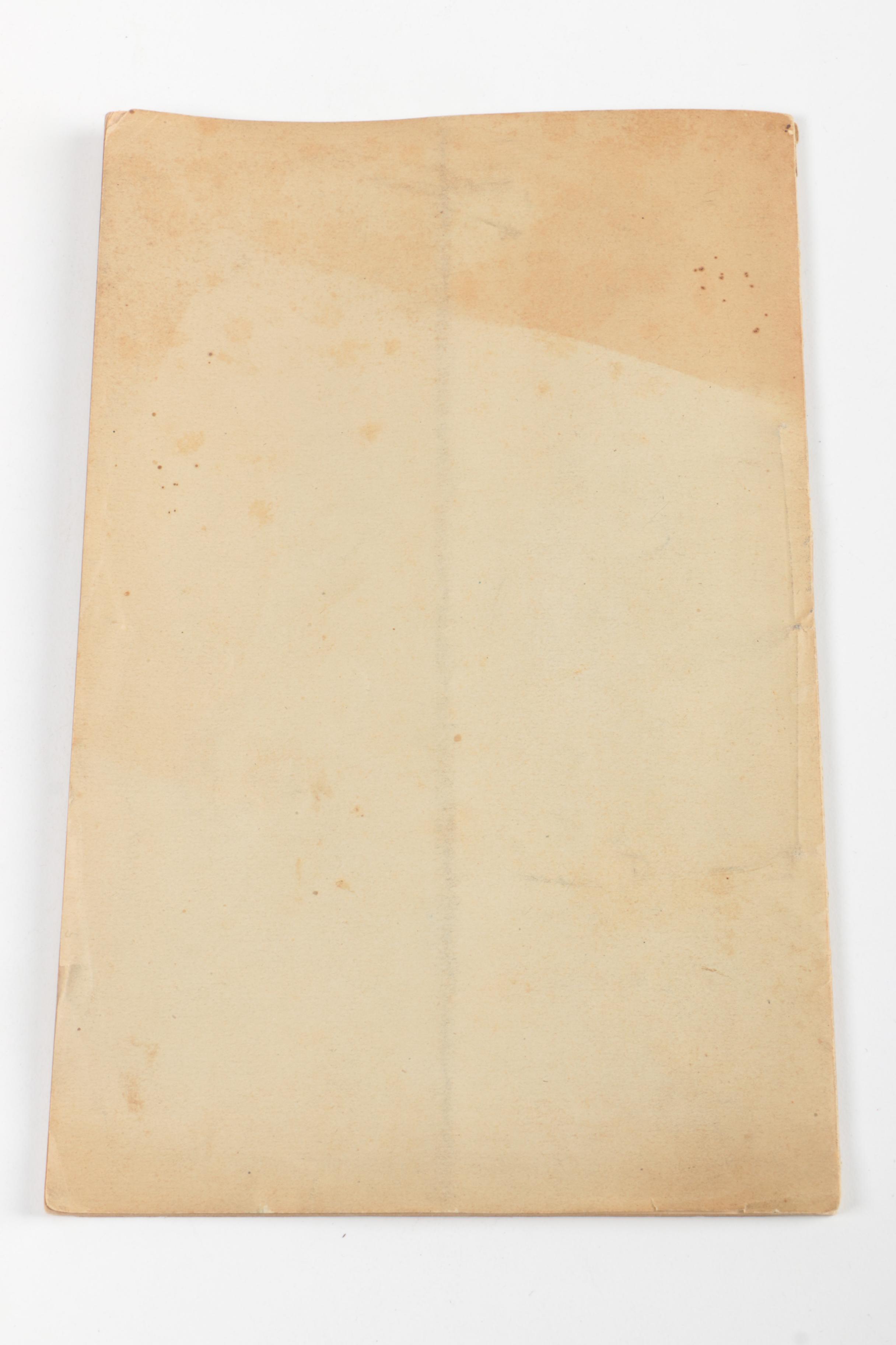 Vintage  Adams Biography and Antique Funeral Program