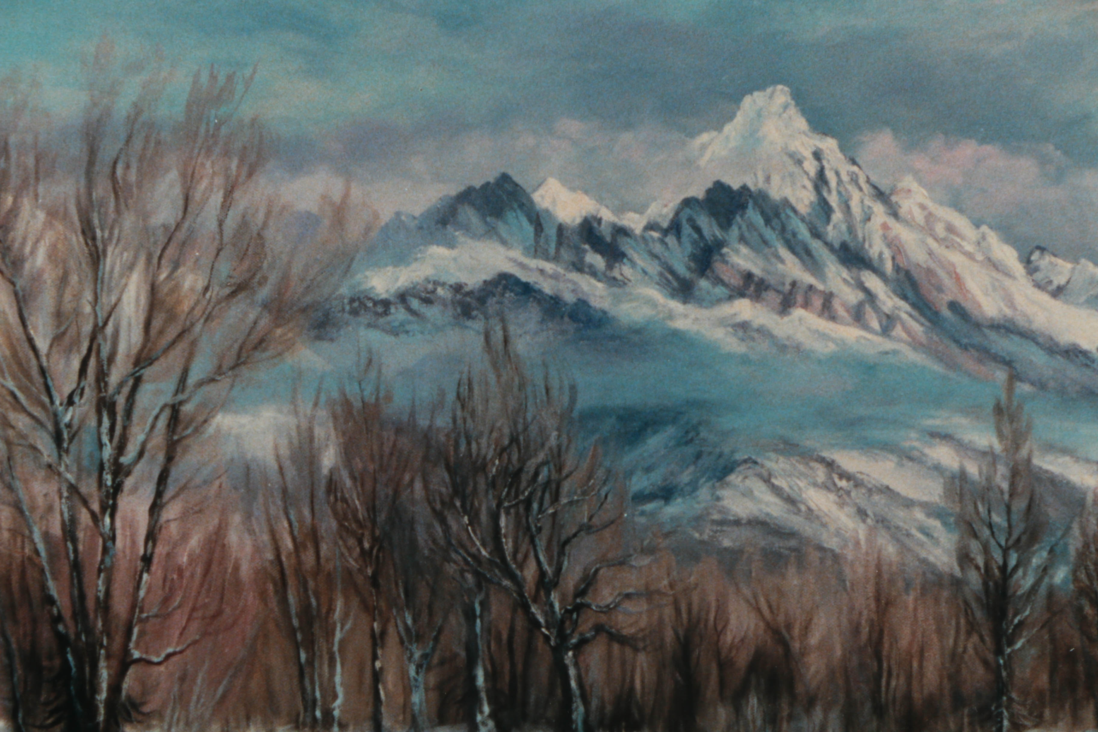 Joanne Hennes Limited Edition Giclée Print "Winter Along the Gros Ventre"