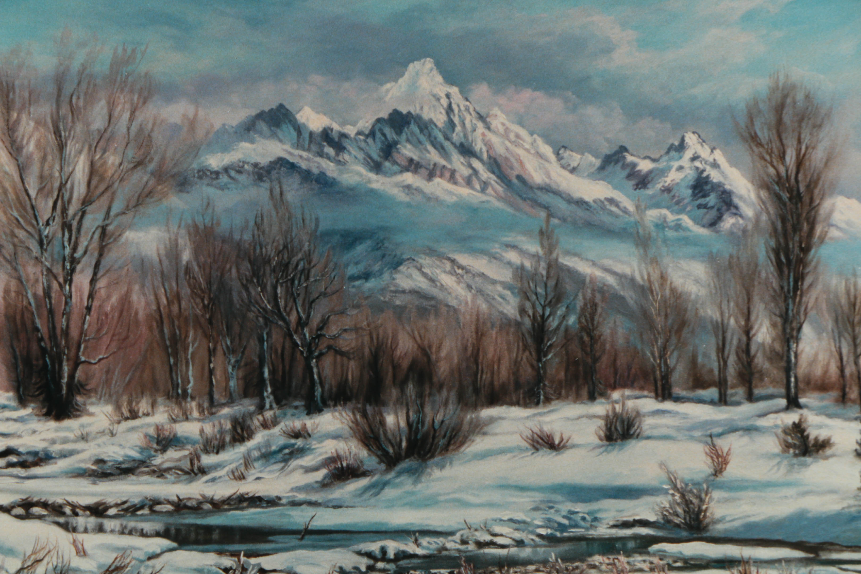 Joanne Hennes Limited Edition Giclée Print "Winter Along the Gros Ventre"